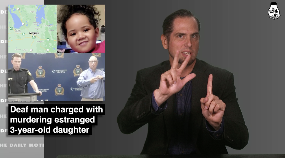 Deaf man charged with murdering estranged 3-year-old daughter 