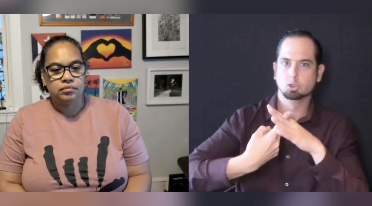 Interview with deaf Cuban-American about protests