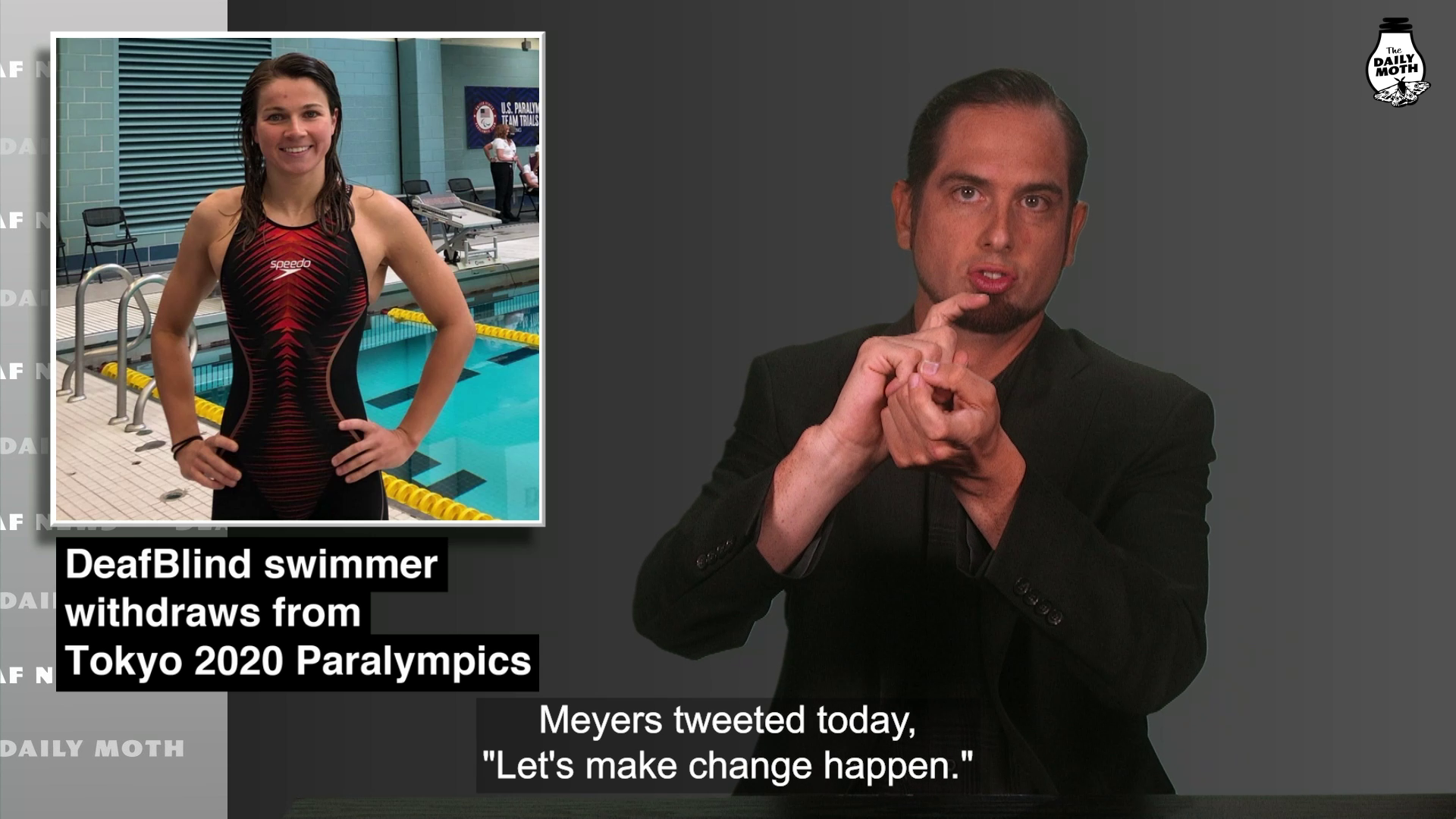 DeafBlind swimmer withdraws from Tokyo 2020 Paralympics