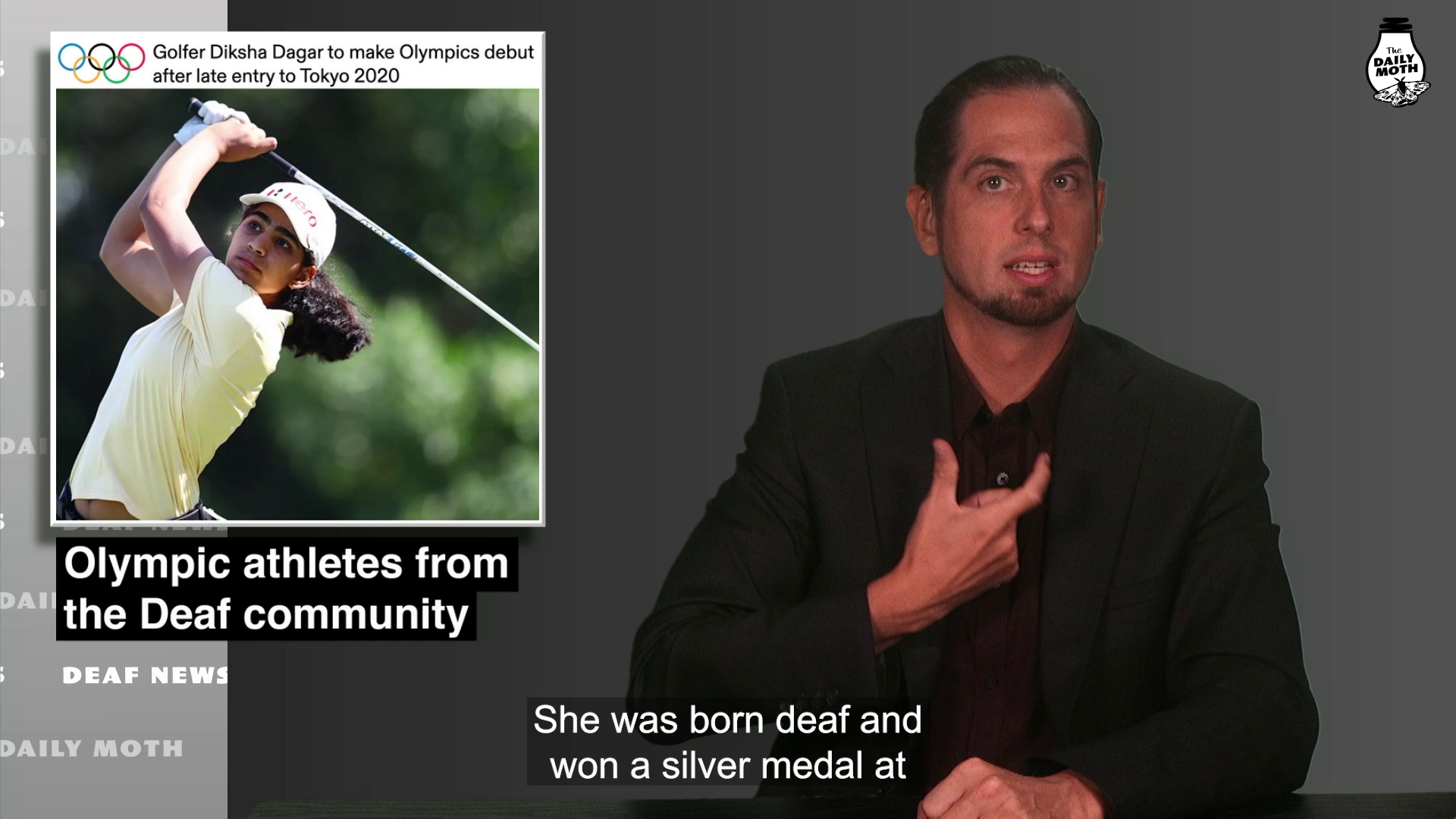 Olympic athletes from the Deaf community
