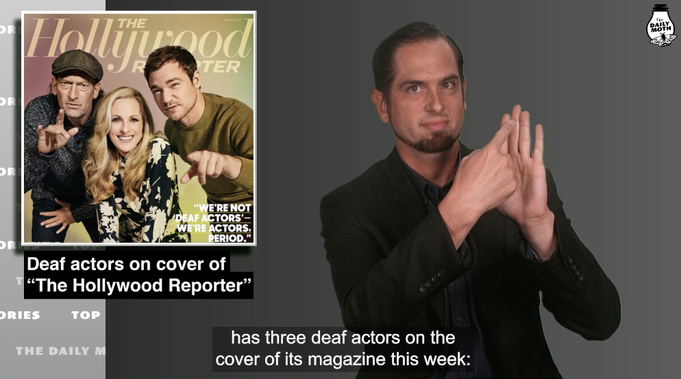 Deaf actors on cover of “The Hollywood Reporter”