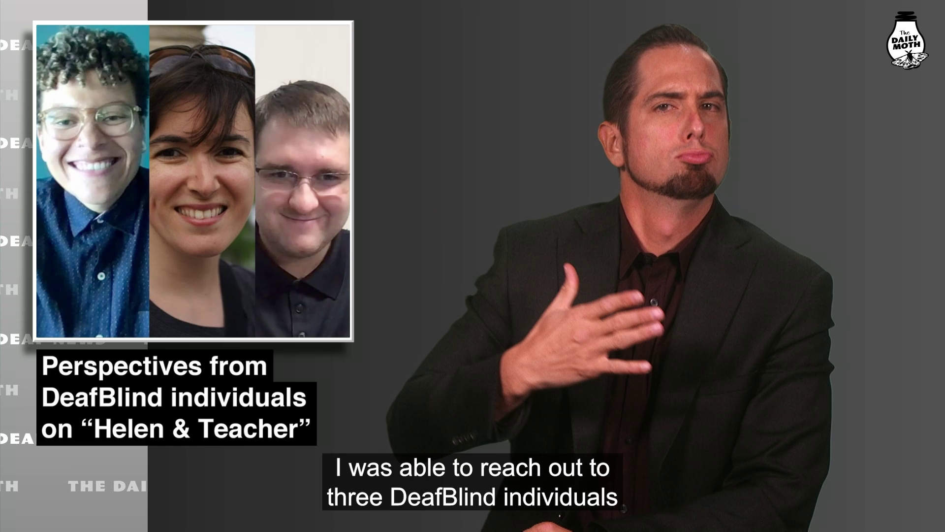 Perspectives from DeafBlind individuals on “Helen &amp; Teacher”