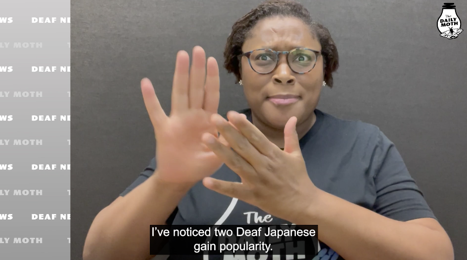 Callie Frye interviews two Deaf Japanese nationals 