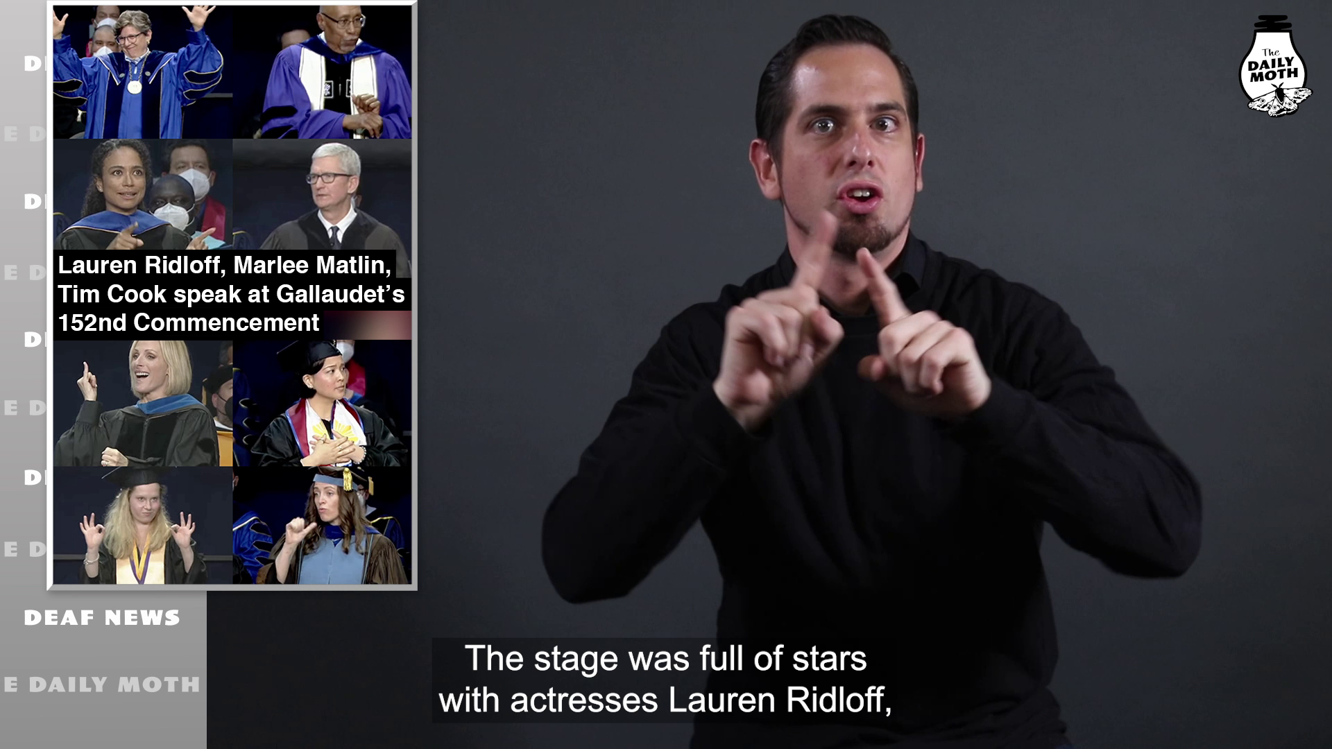 Lauren Ridloff, Marlee Matlin, Tim Cook speak at Gallaudet’s 152nd Commencement