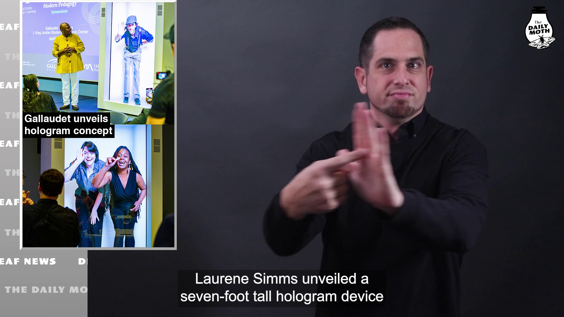 Gallaudet unveils hologram concept