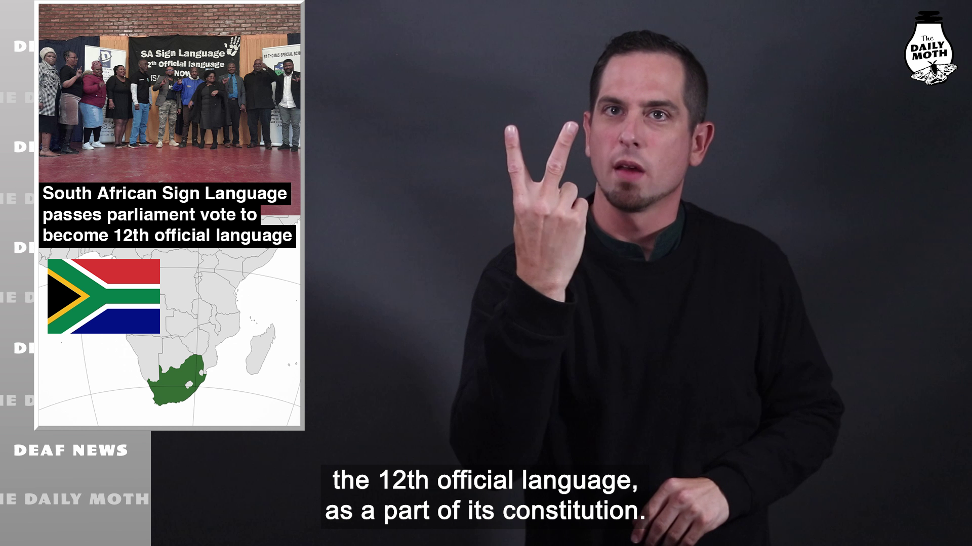 South African Sign Language passes parliament vote to become 12th official language