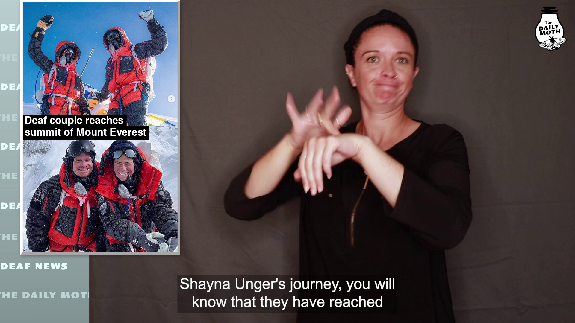 Deaf couple reaches summit of Mount Everest