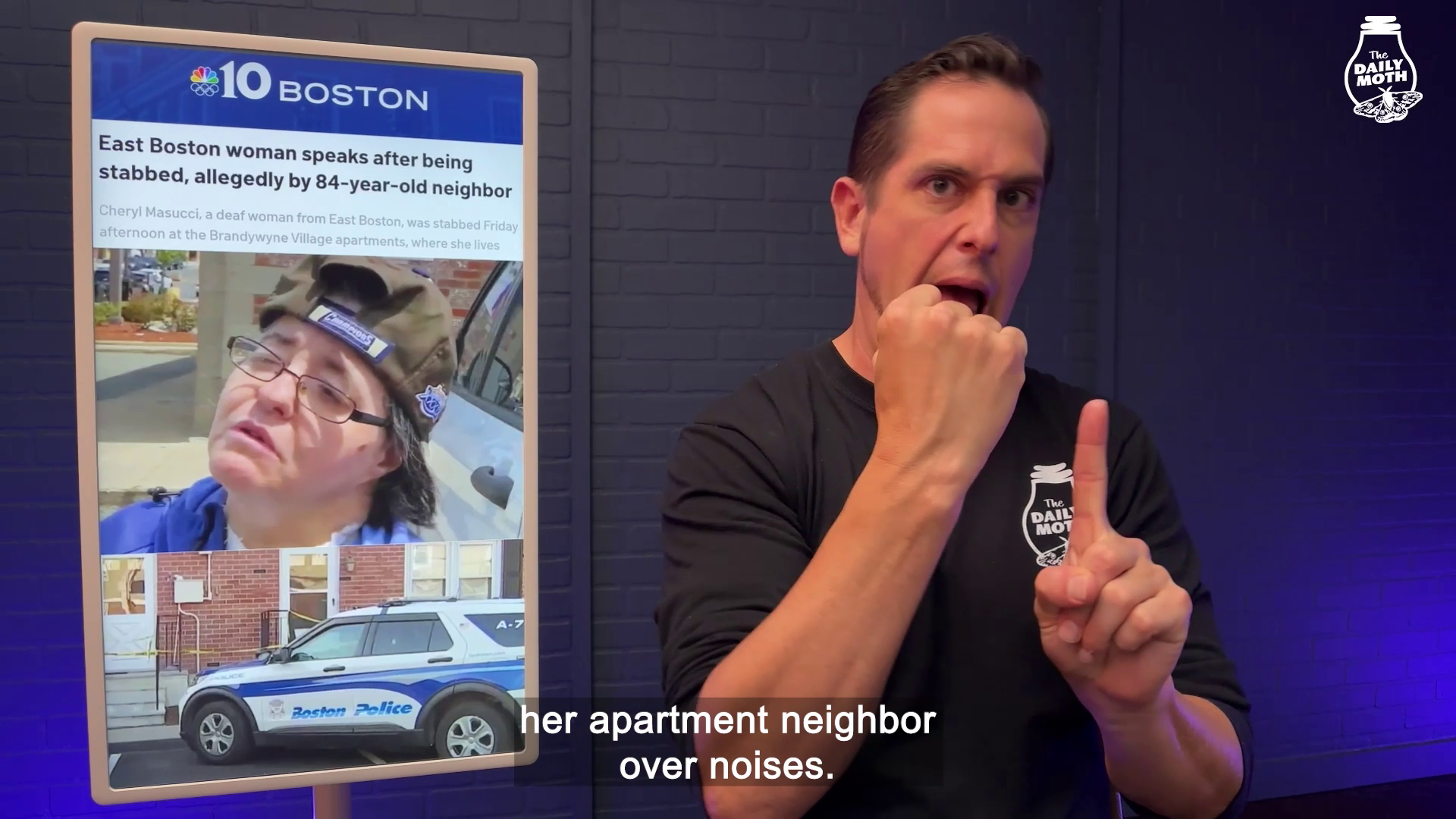 NBC 10 Boston: Deaf woman allegedly stabbed by neighbor over noises