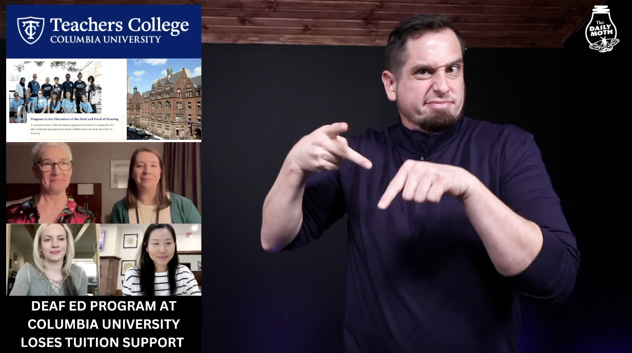 Deaf Education Program at Columbia University loses tuition support 