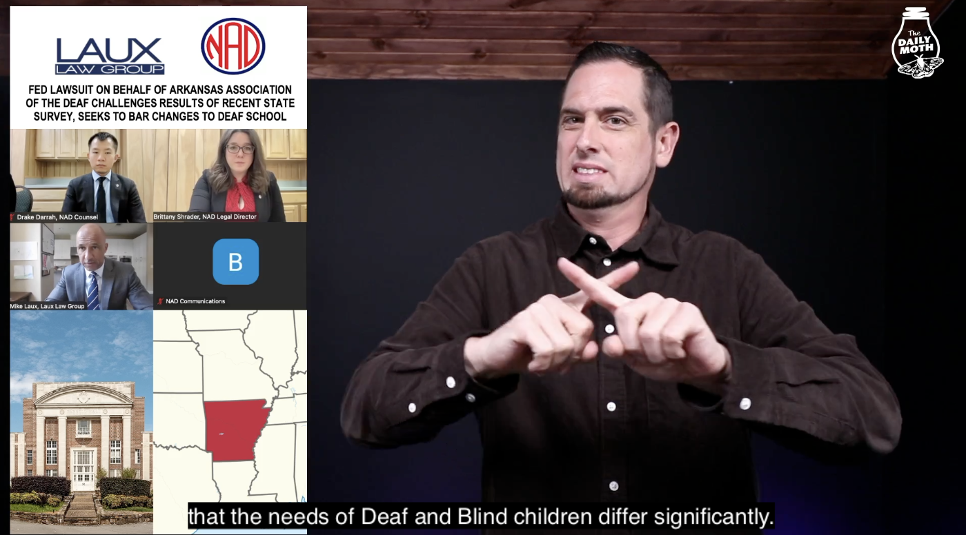 NAD and Laux Law files lawsuit against Arkansas over survey, Deaf/Blind schools merger