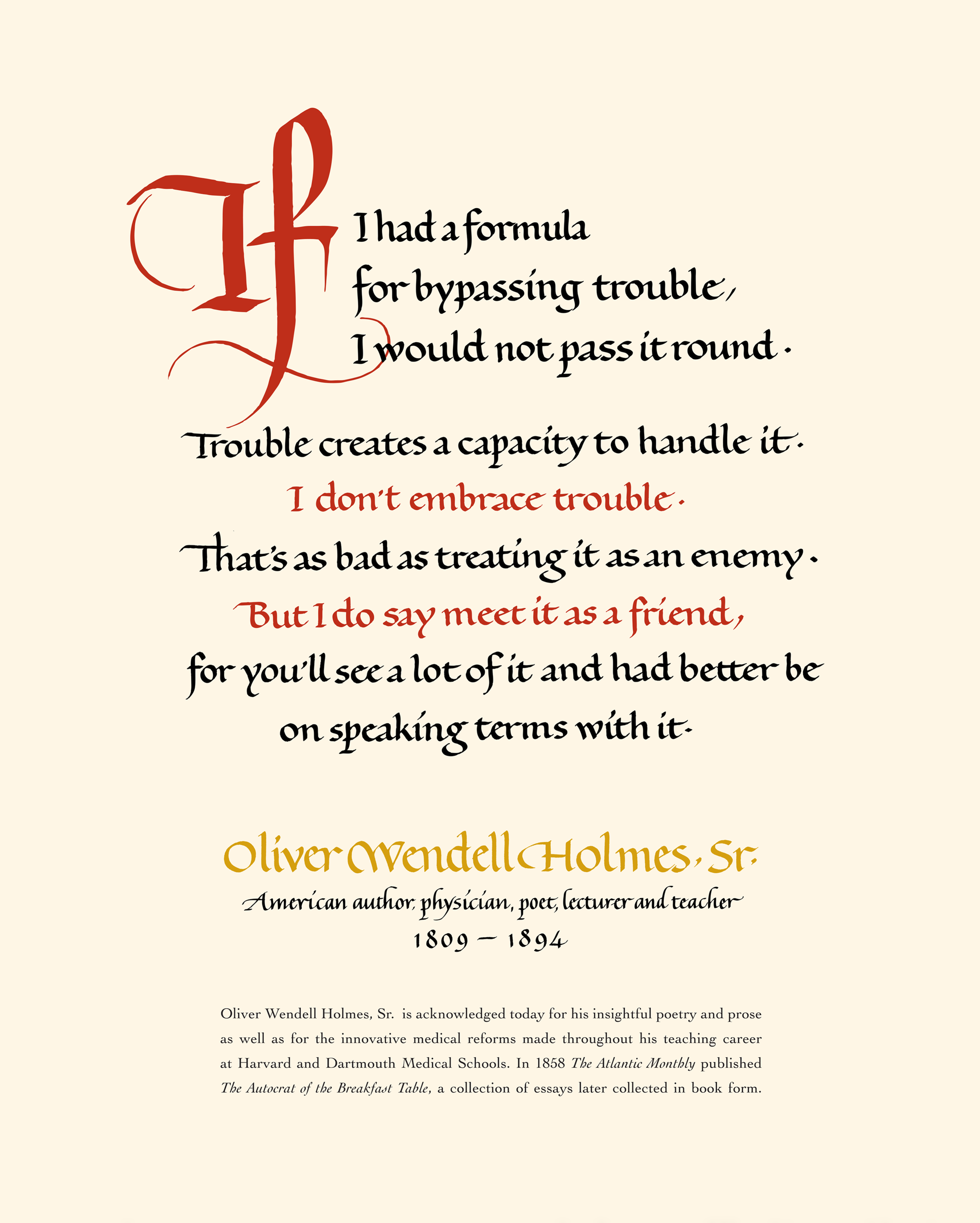 Oliver Wendell Holmes, Sr.