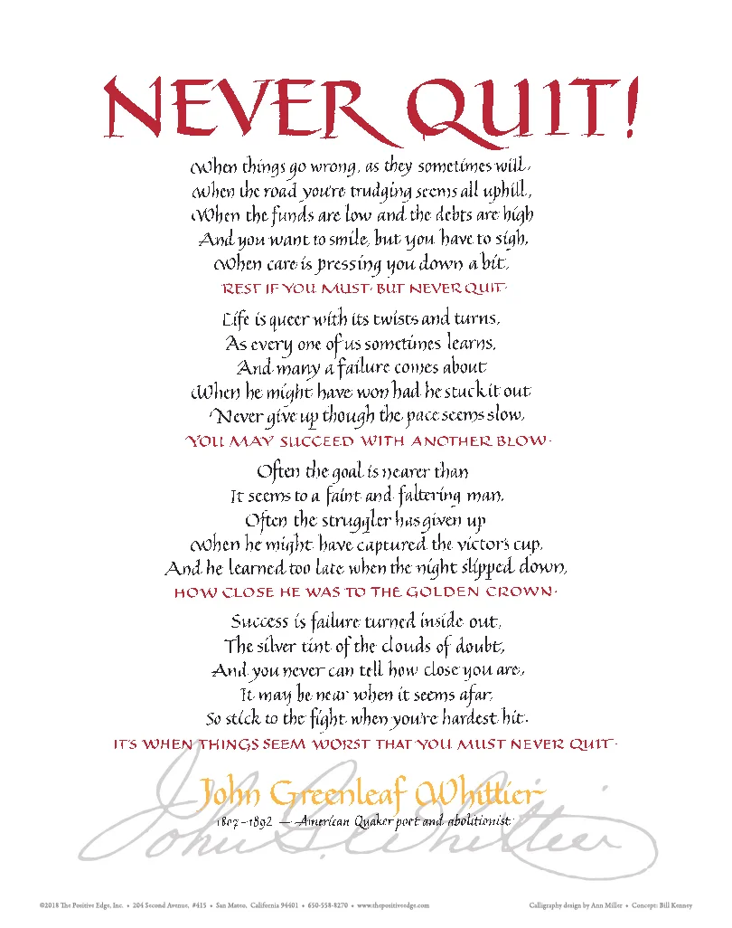 Never Quit!