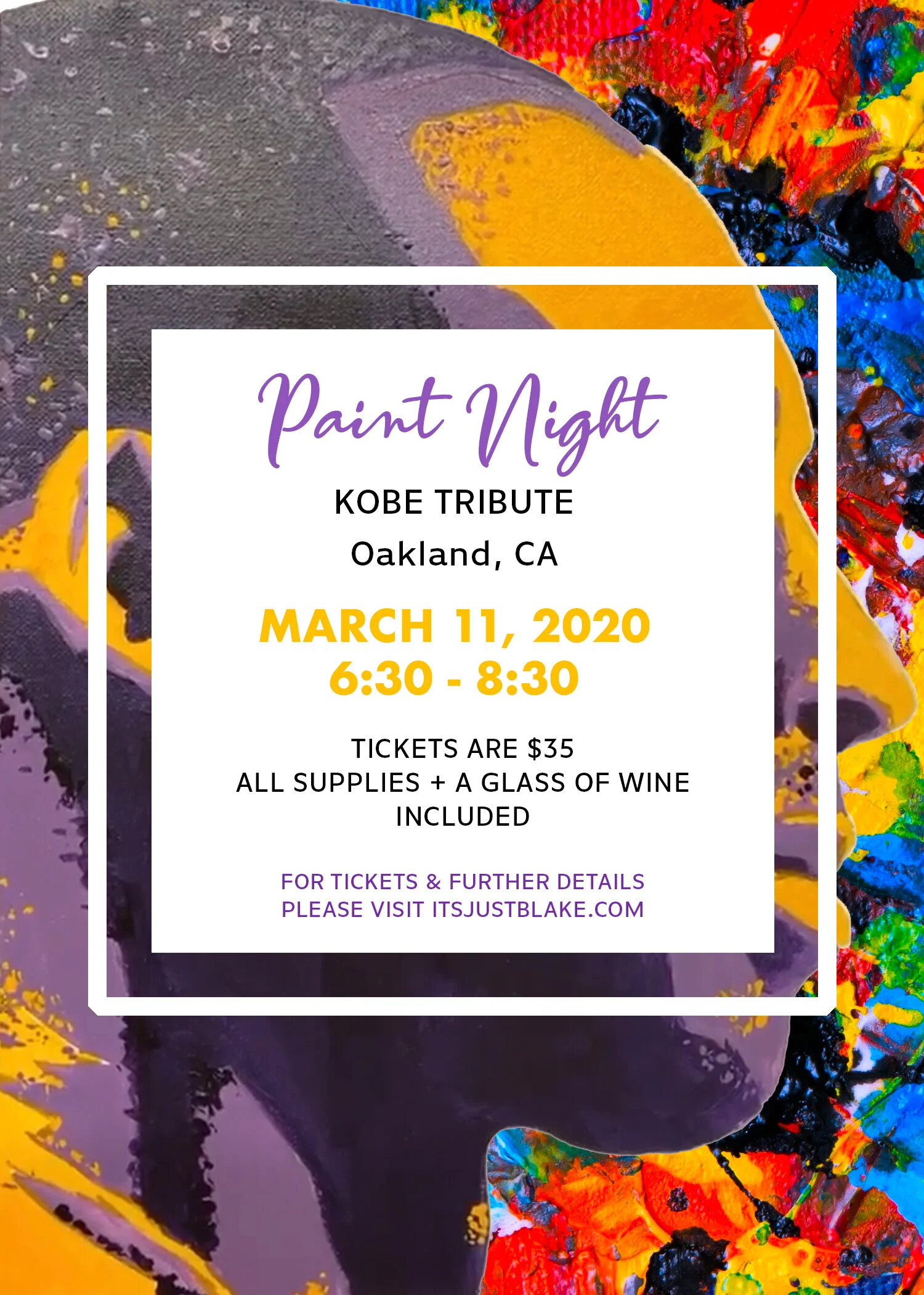 Paint Night - Kobe Tribute (March 11) - SOLD OUT