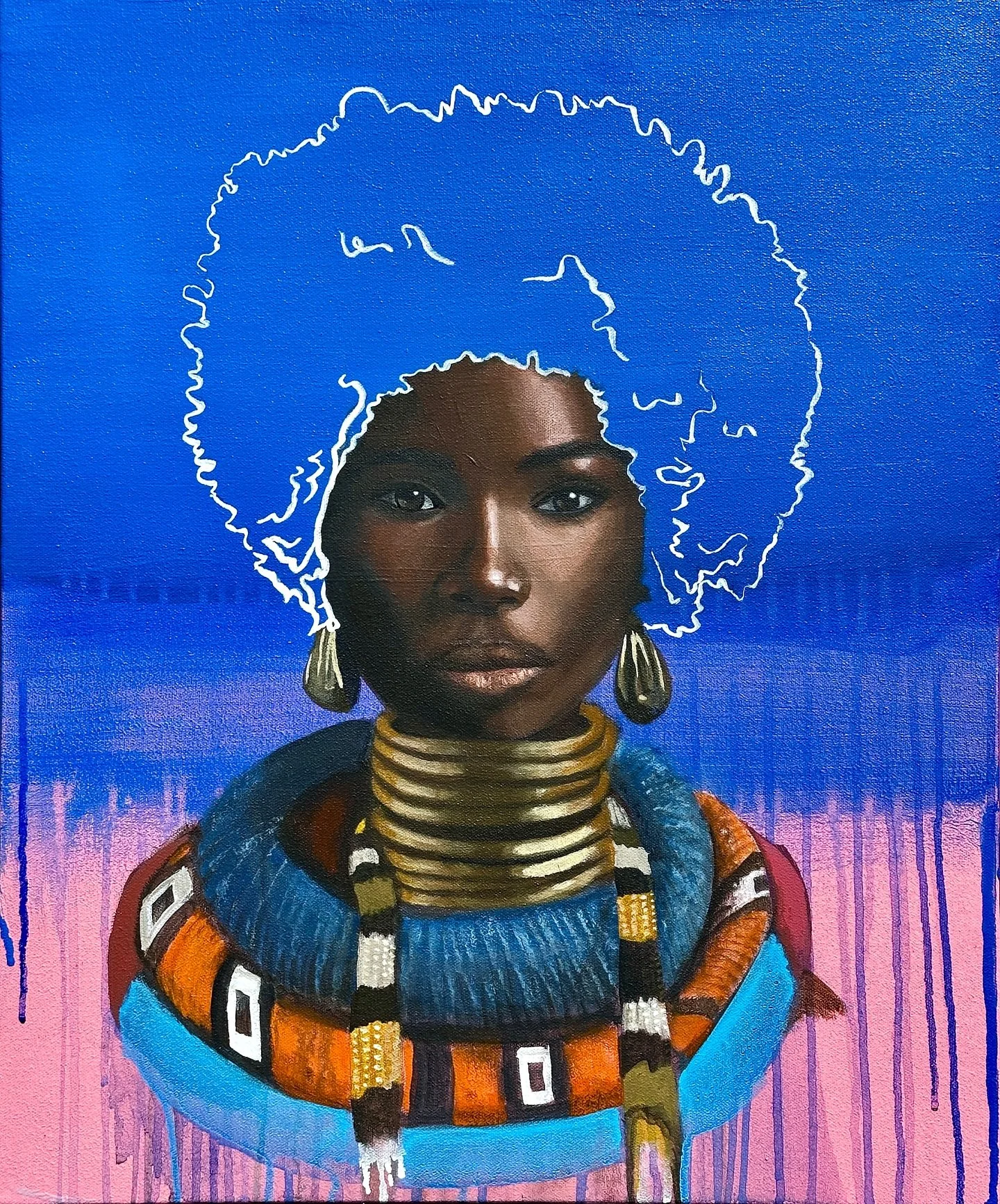 After a long break from painting to focus on work and personal growth, I finally picked up the brush again. This piece is all about joy and creativity&mdash;no deep meaning, just the pure fun of playing with colors. Embracing the simple moments of ex