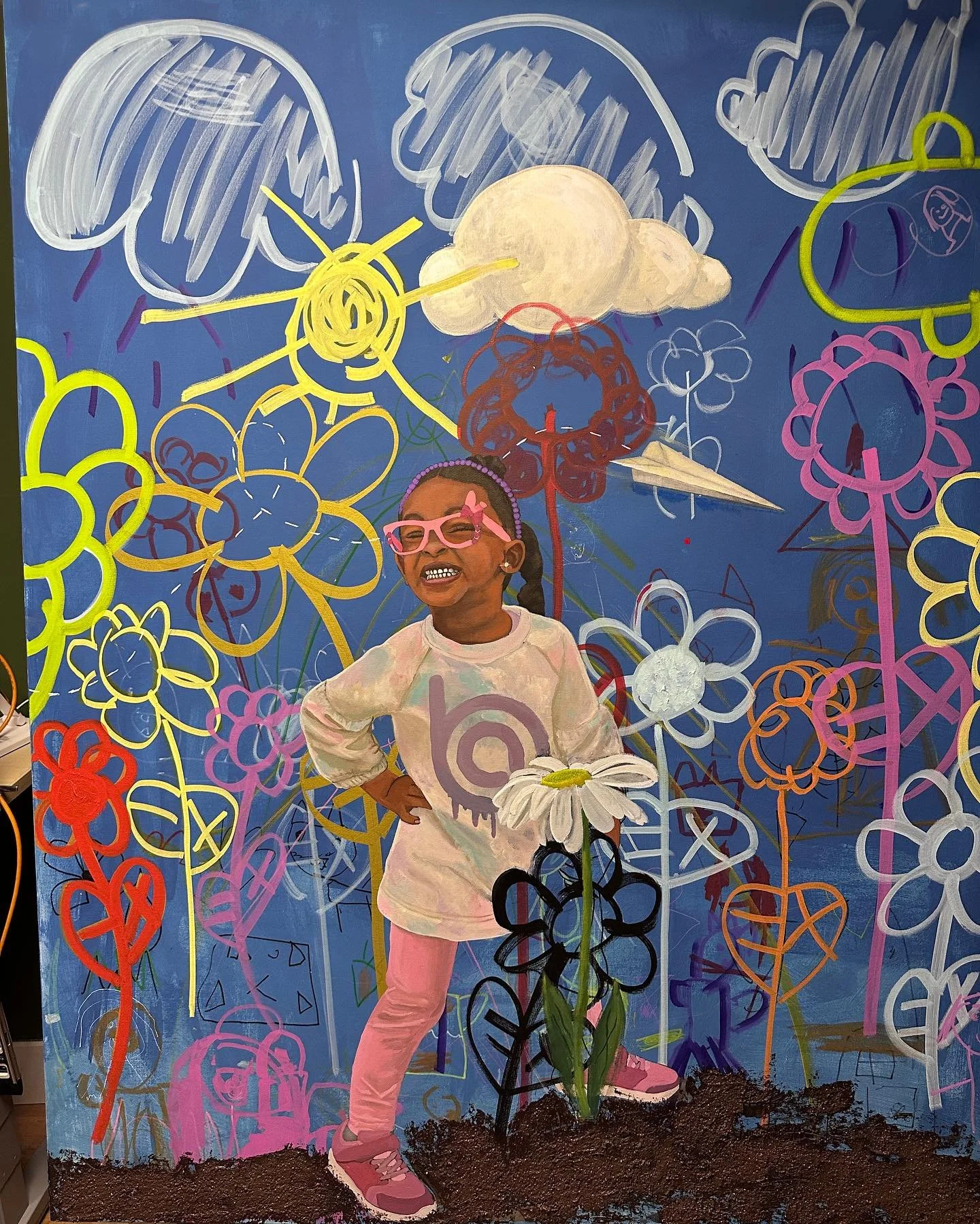 Finally, I finished this collaboration with my talented daughter. Her imagination continues to push me as she grows. I can&rsquo;t wait to do another with her!
.
.
.
.
#yomiblue #itsjustblake #itsjustblakeart #daddydaughter #contemporaryart #collabor