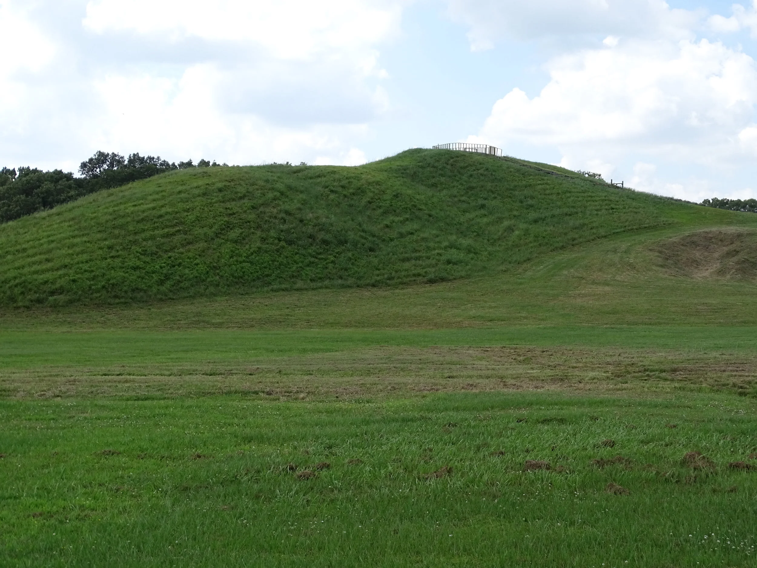 The largest mound built at Poverty Point is 72 feet high.