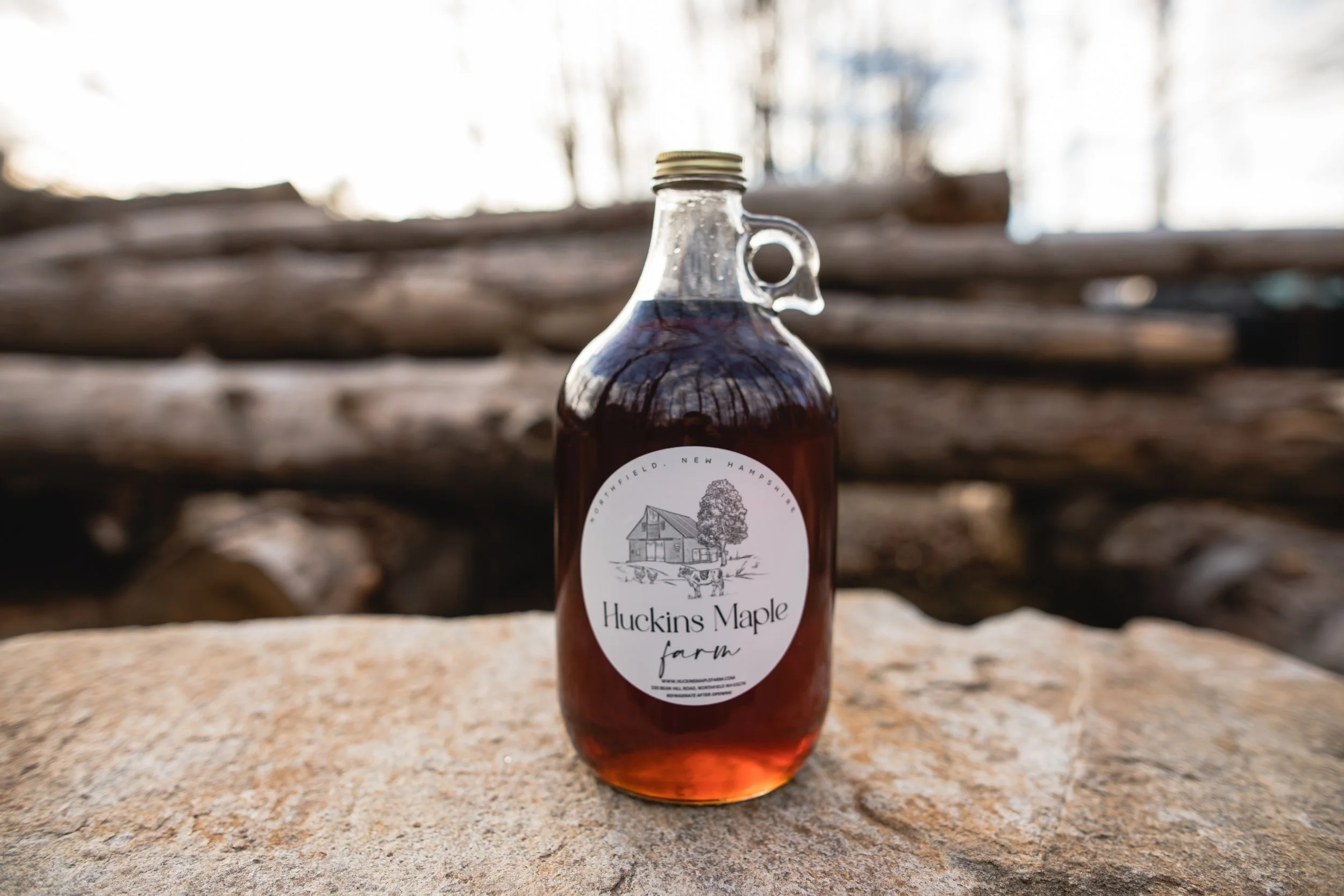 Maple Syrup - HALF GALLON, Glass Jug (FARM PICKUP ONLY)
