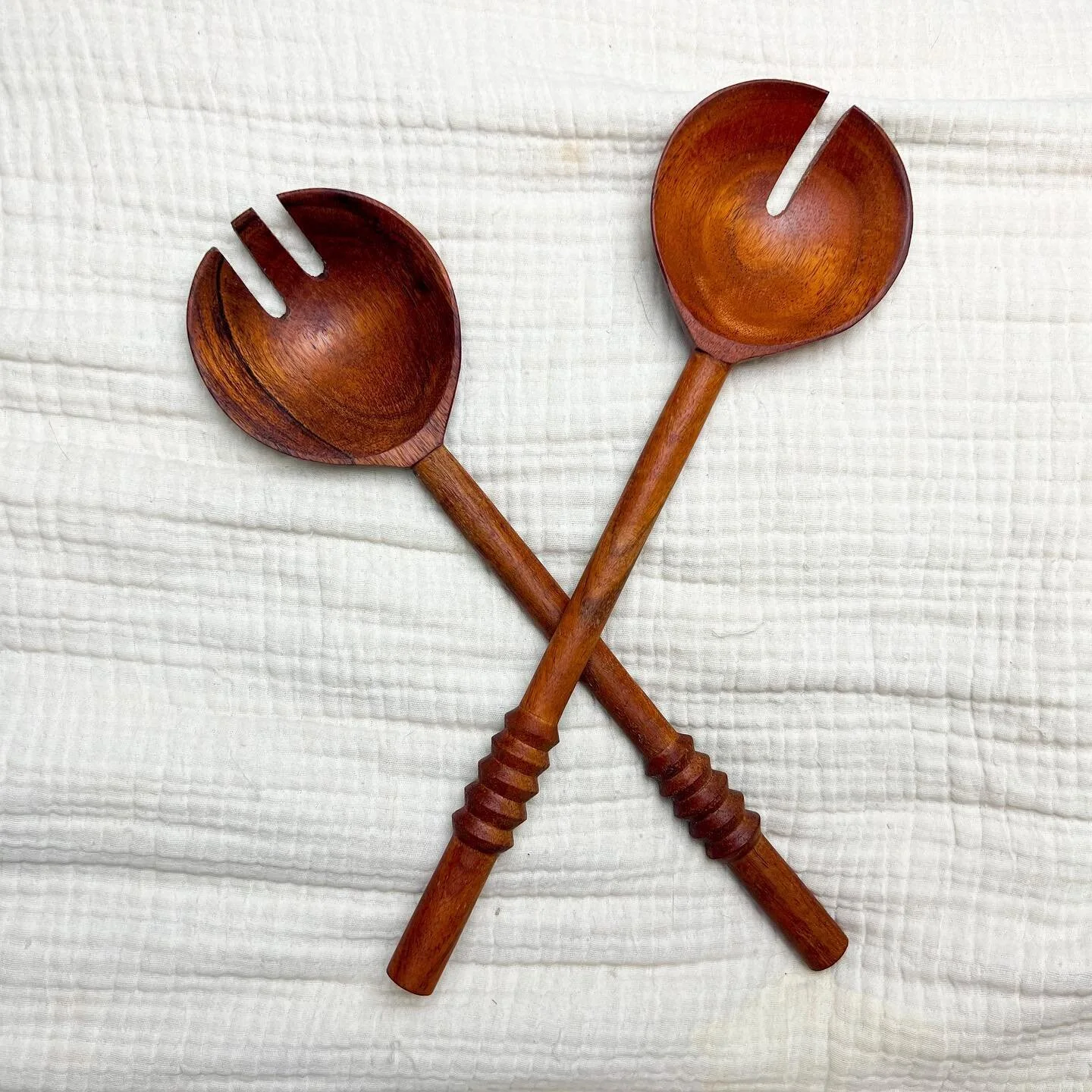 UPDATED PRICE: $32

Crate &amp; Barrel Acacia Burke Salad Servers