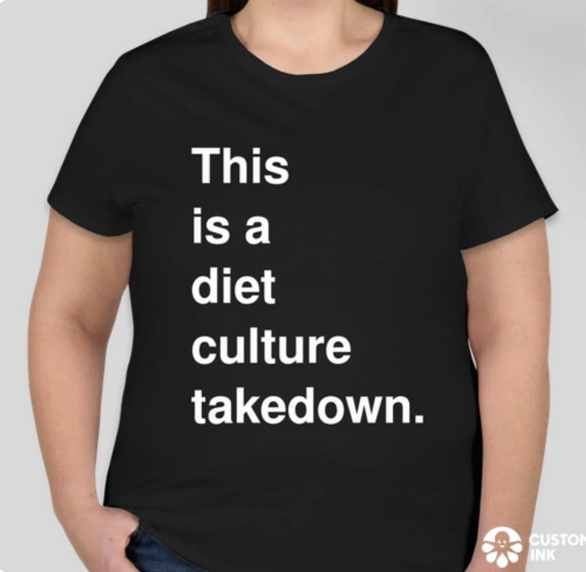 Diet Culture Takedown V-Neck T-shirt Size 2XL