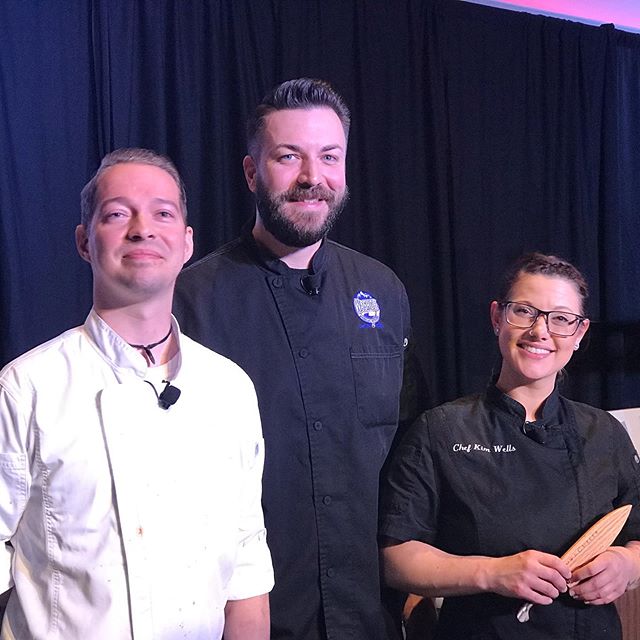 Huge congrats and thanks to these rockstar chefs from the #biggestlittlecity!

@chefalexdowning takes the win in the Battle Born Chef competition today @sparksnugget. @misskimbrulee from @sierra_st_kitchen and @brett1283 from @washoepublichouse also 