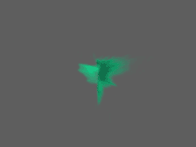 exemplo de explosão de liquido captada em chroma