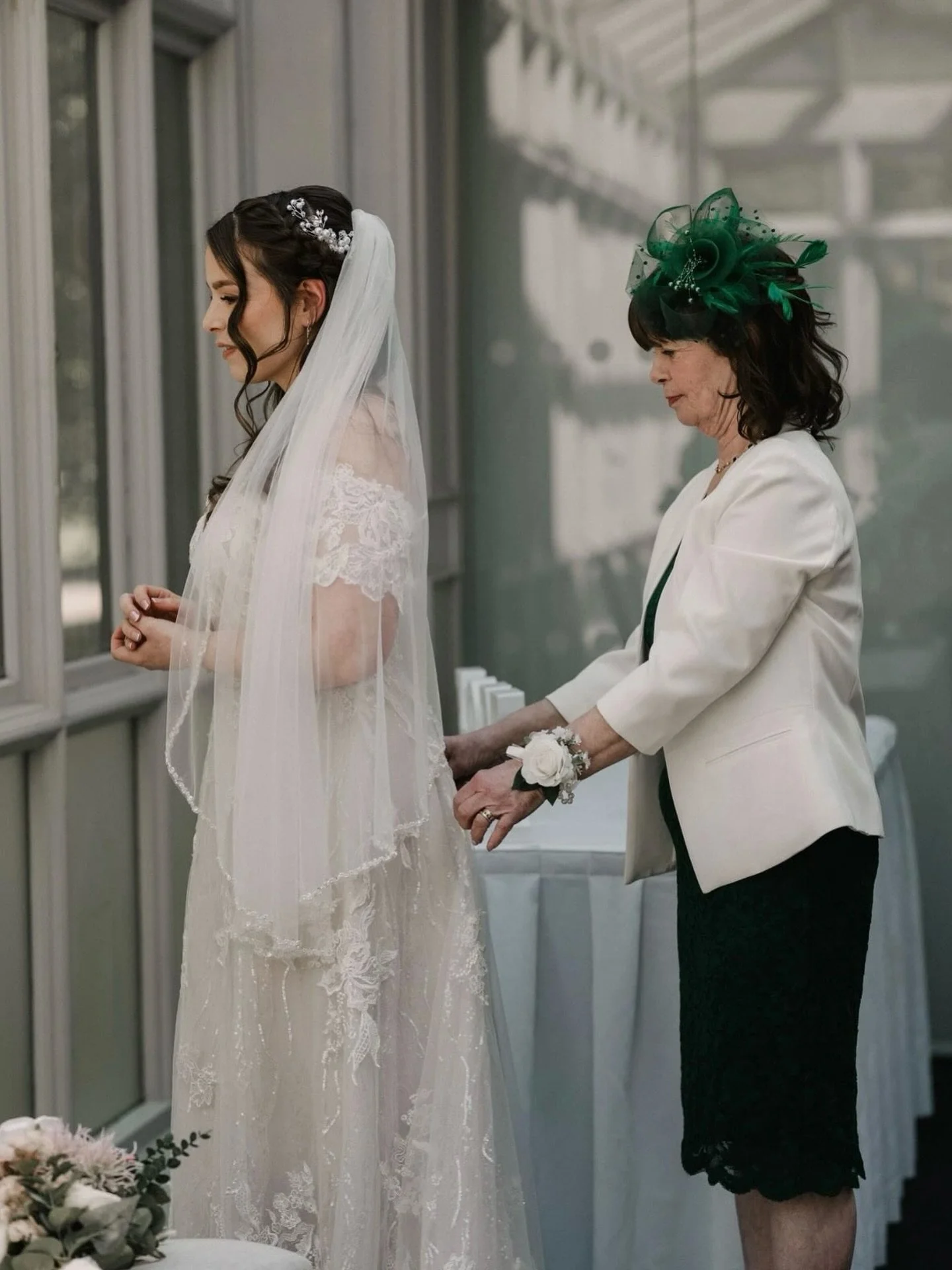 One of my favourite moments is when when a mother gets to help her daughter into her dress on her wedding day.