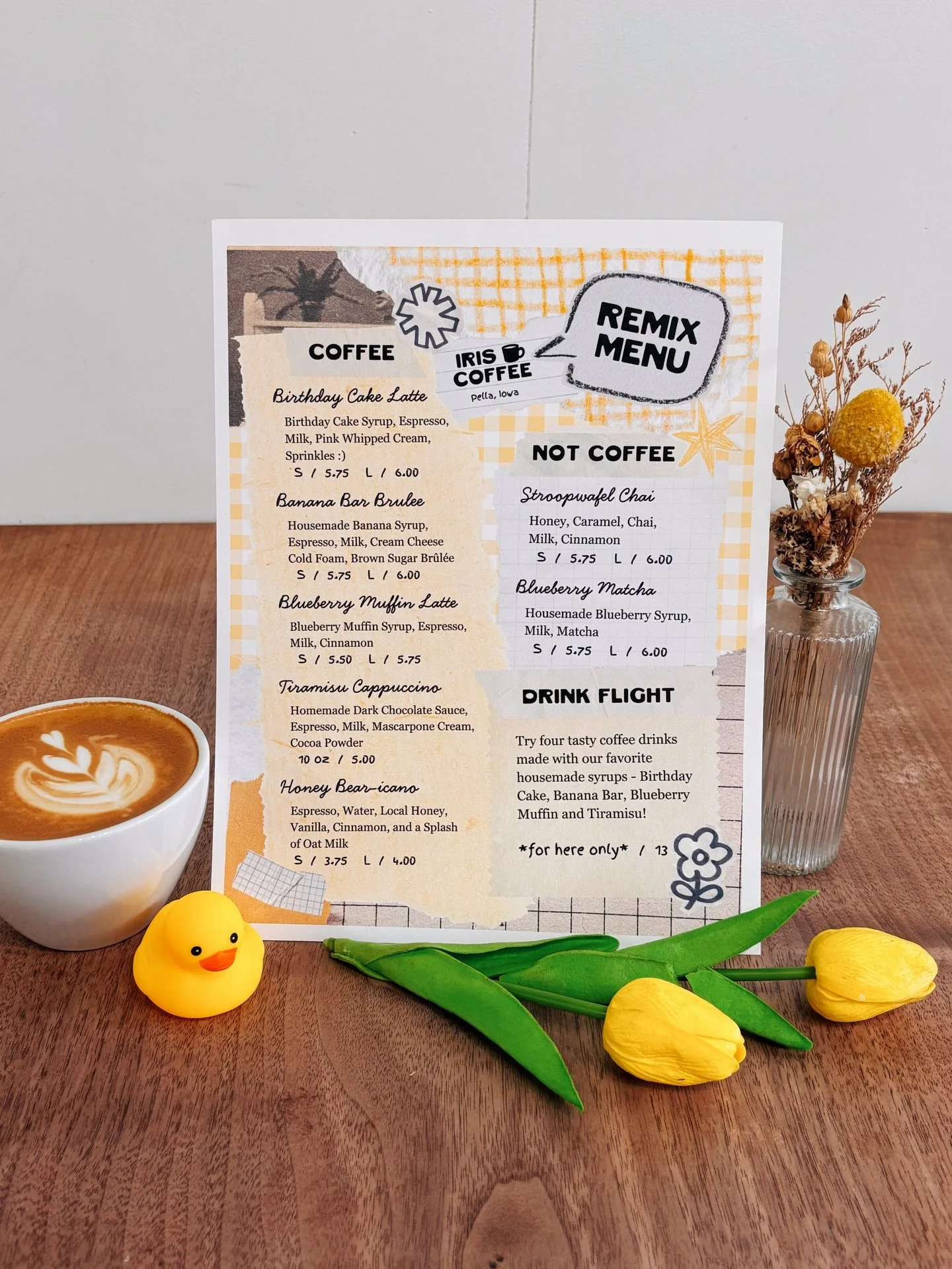 the REMIX MENU is out now! stop in to try a new twist on an old fave :)