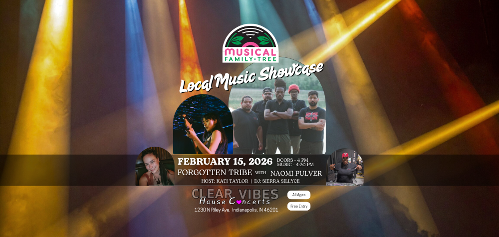 MFT Local Music Showcase featuring Forgotten Tribe with Naomi Pulver at Clear Vibes House Concerts