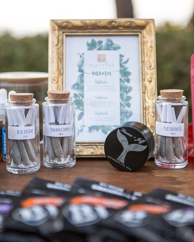 We&rsquo;ve been &ldquo;blue dreaming&rdquo; about our last wedding💍✨
What strains are you dreaming of seeing at your wedding? 🍁
.
.
📸 @interstellarimage .
.
.
#elevatedweddings #cannabisweddings #weddings #events #budbar #elevatedengagements #bri