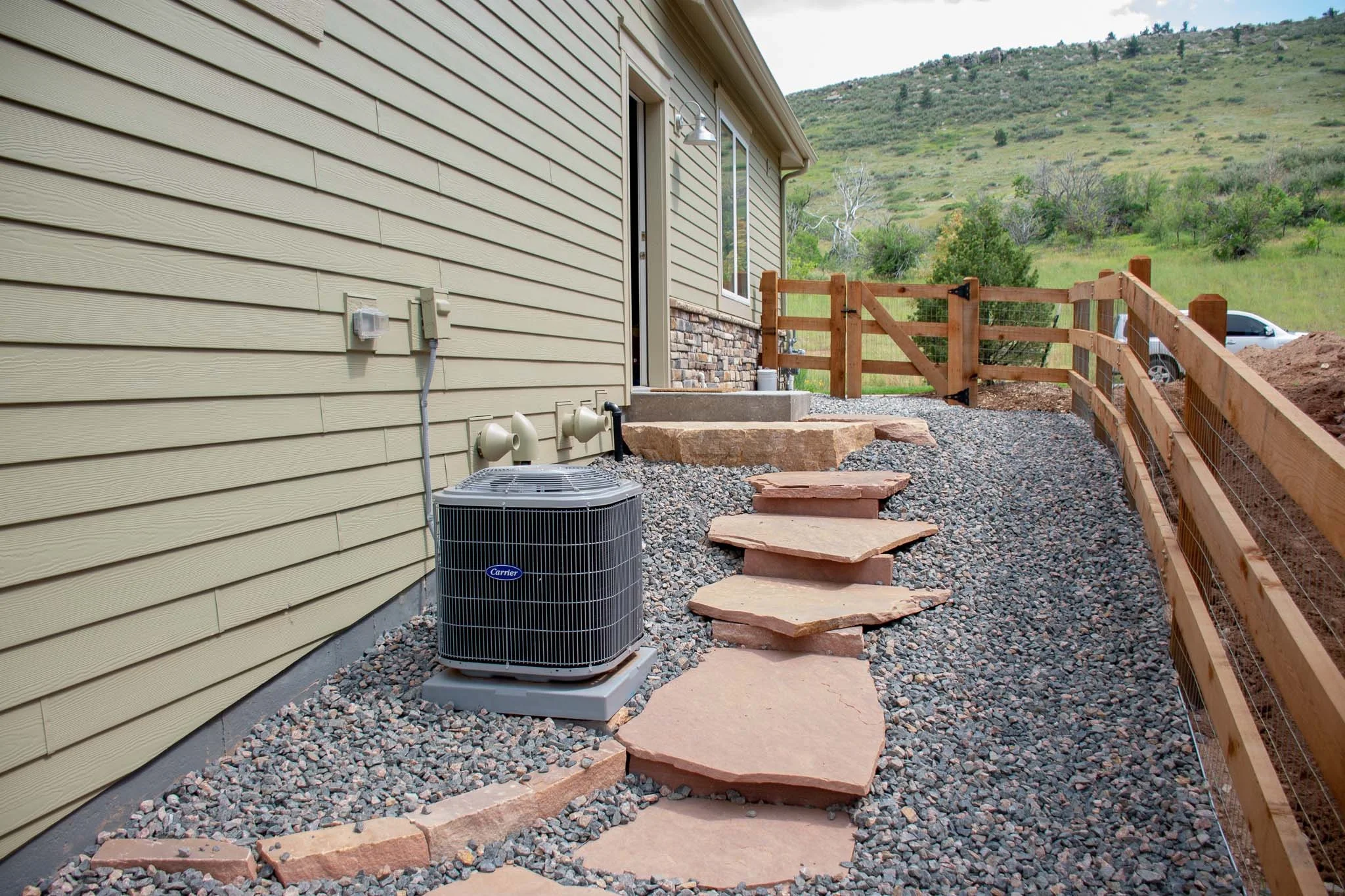 Tiered flagstone pathway in Lyons, CO 2019