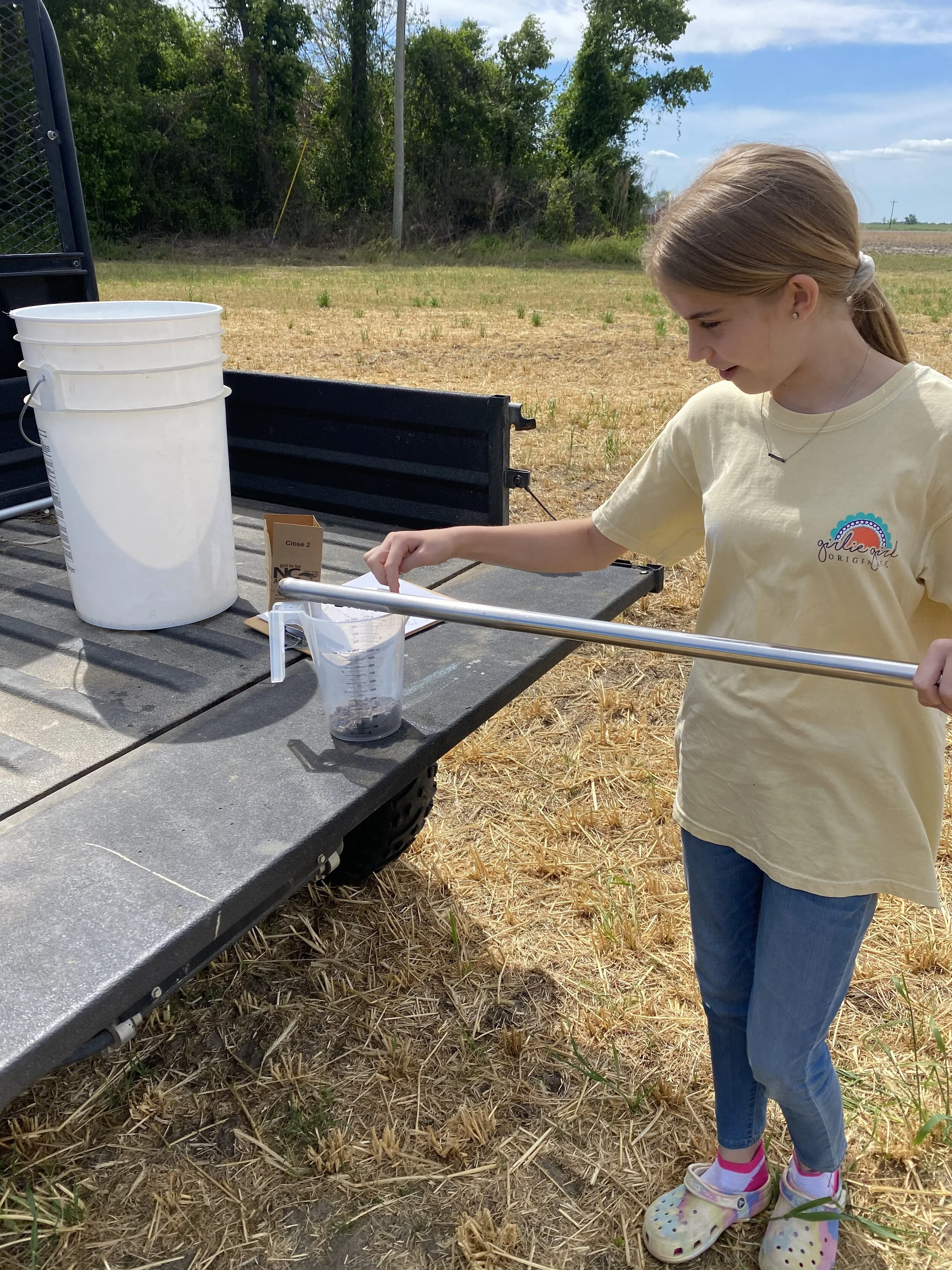 Farmers use soil sampling to care for their land