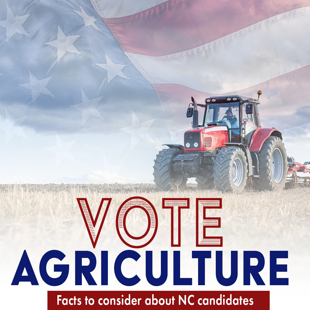 Vote for agriculture in upcoming NC elections