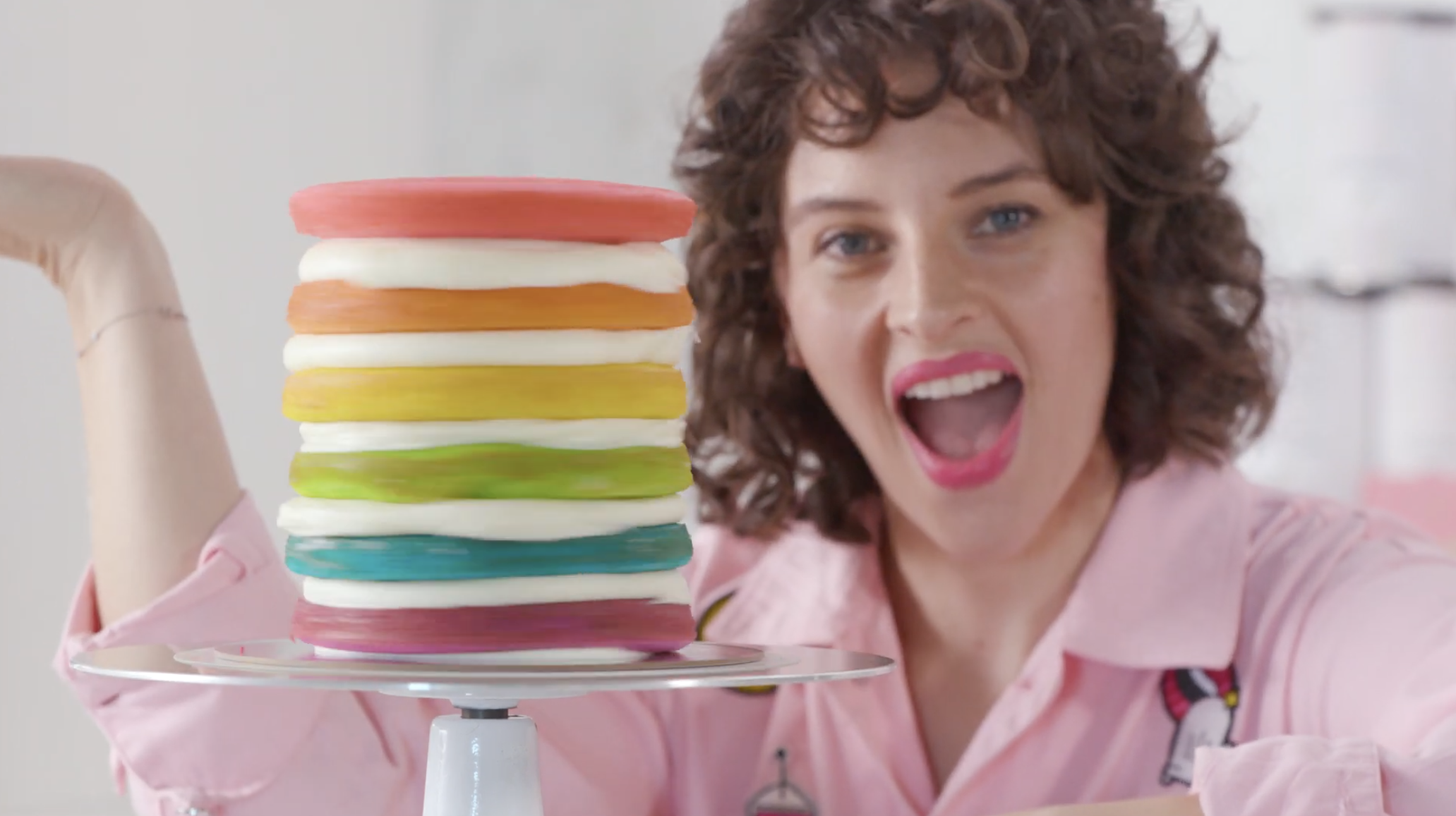 How to Make Flour Shop's Rainbow Explosion Cake | Williams Sonoma