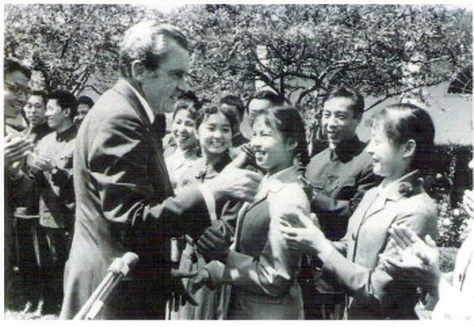 Grandmaster Cheng meeting Richard Nixon at the White House