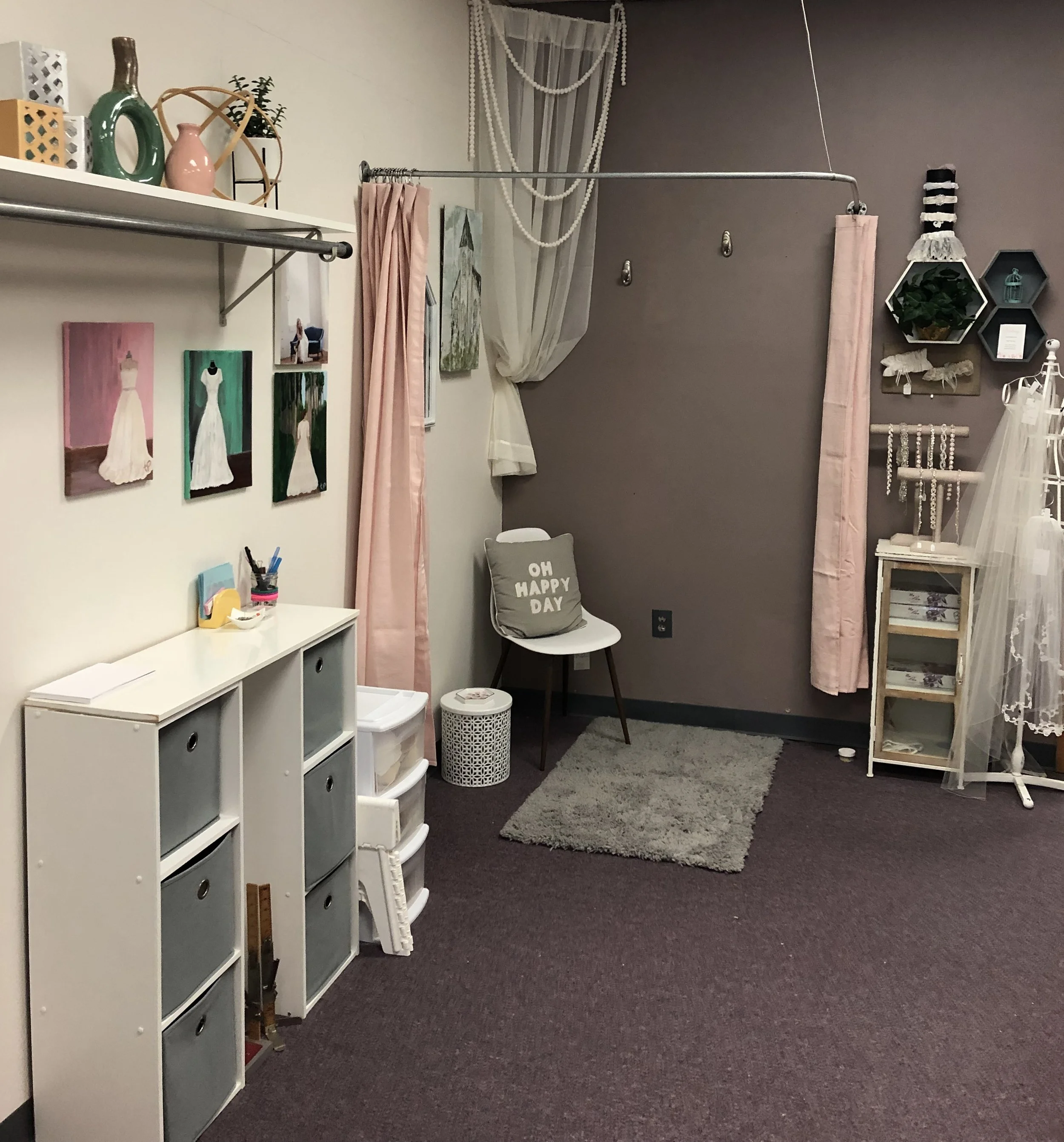 Alterations and fitting area in our studio