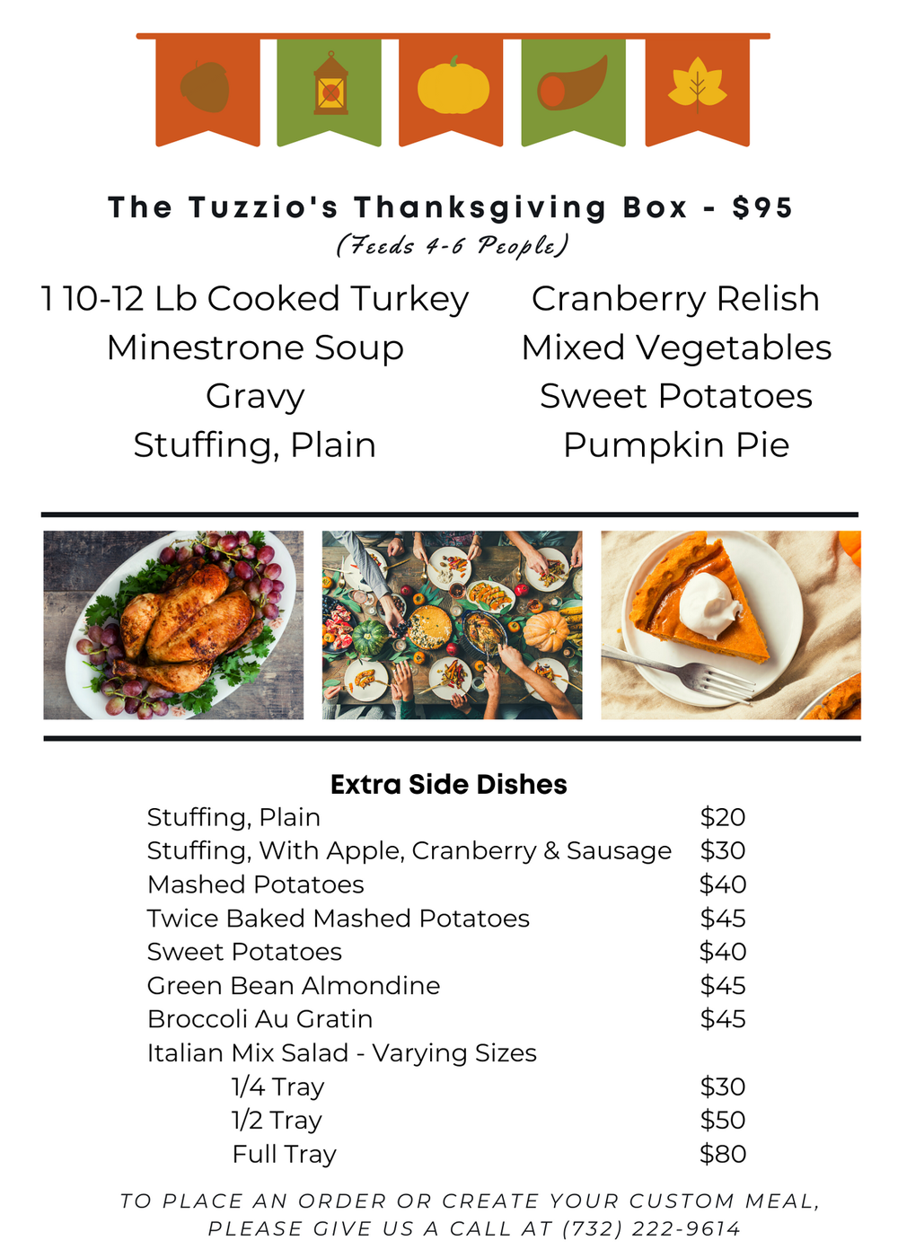 Thanksgiving Boxes Tuzzios Italian Cuisine