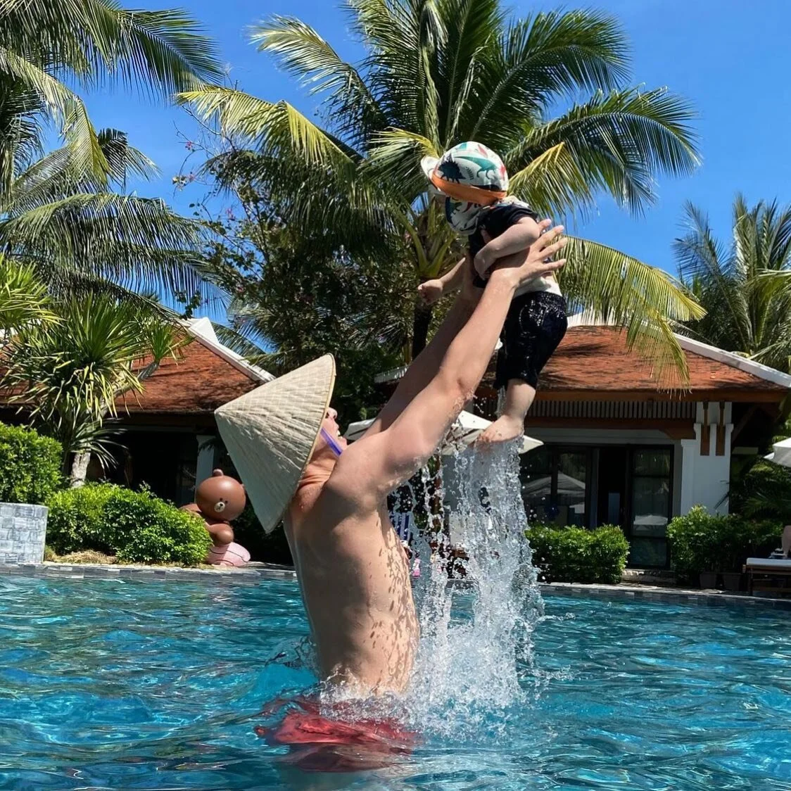 Daddy - a son&rsquo;s first hero, a daughter&rsquo;s first love. 
Happy Father&rsquo;s Day!

Photo credit: @commemama 
#father #fathersday #theanam #theanamresort #theanamcamranh #luxuryresort #resortvietnam #luxurylife #poolwithkids #dadandson