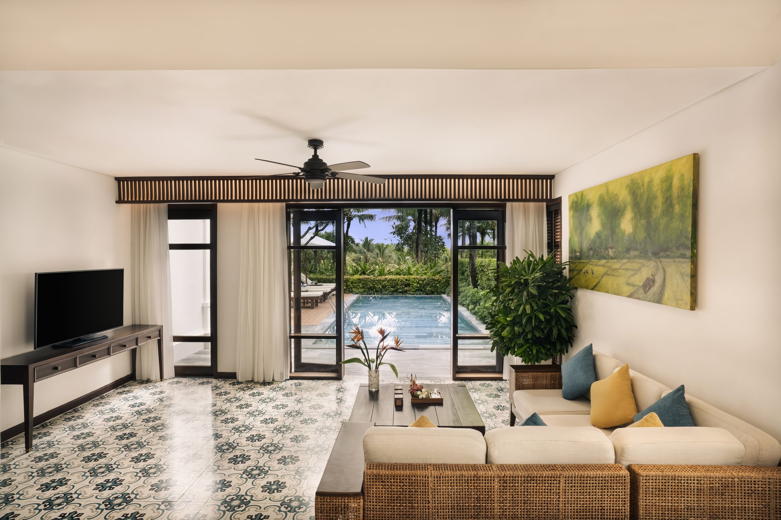The Anam Cam Ranh - Three Bedroom Hill Top Pool Villa - Living Area.jpg