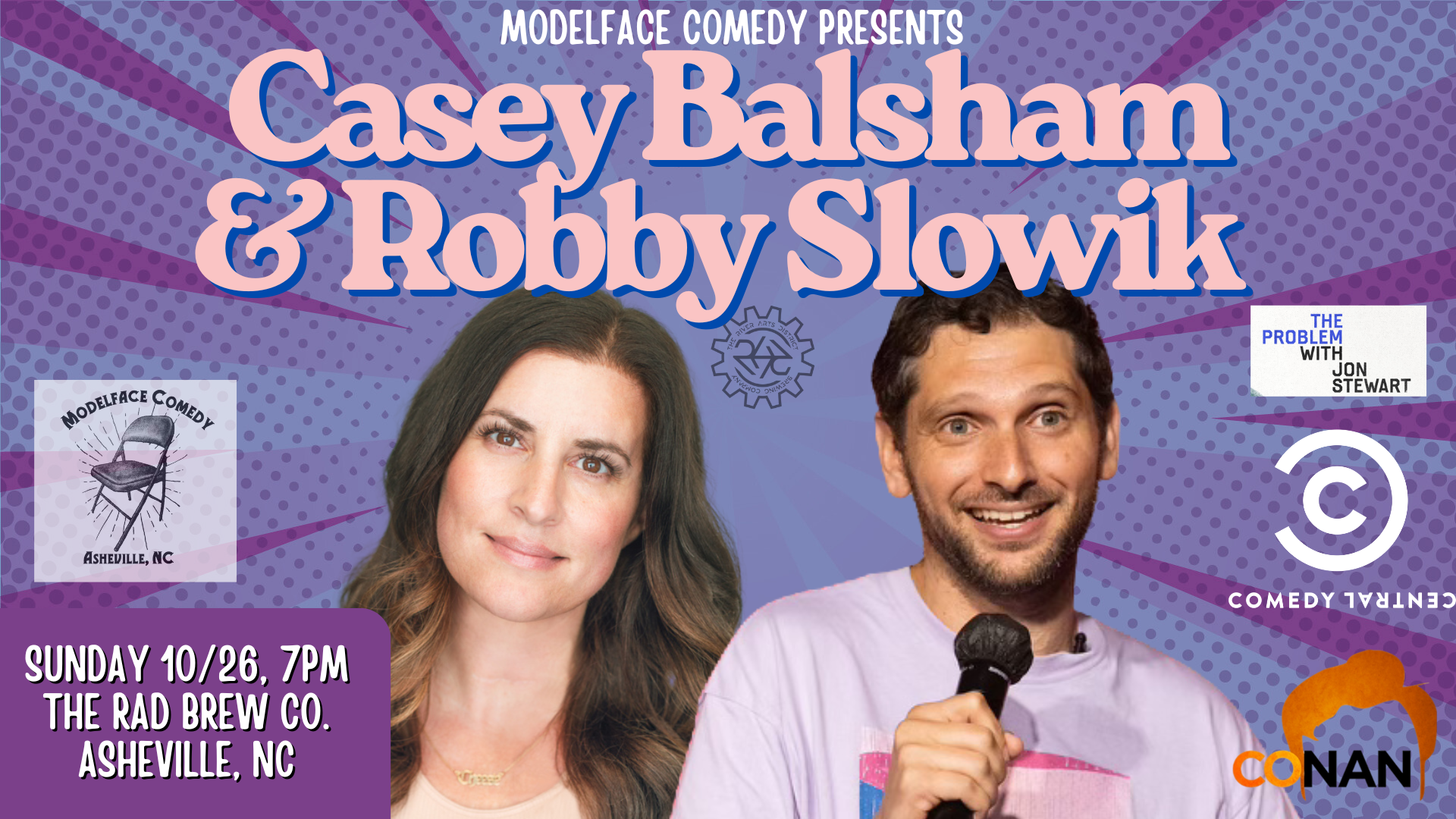 RAD Comedy featuring Casey Balsham and Robby Slowik