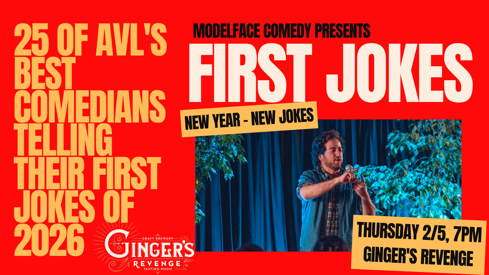 Modelface Comedy presents First Jokes