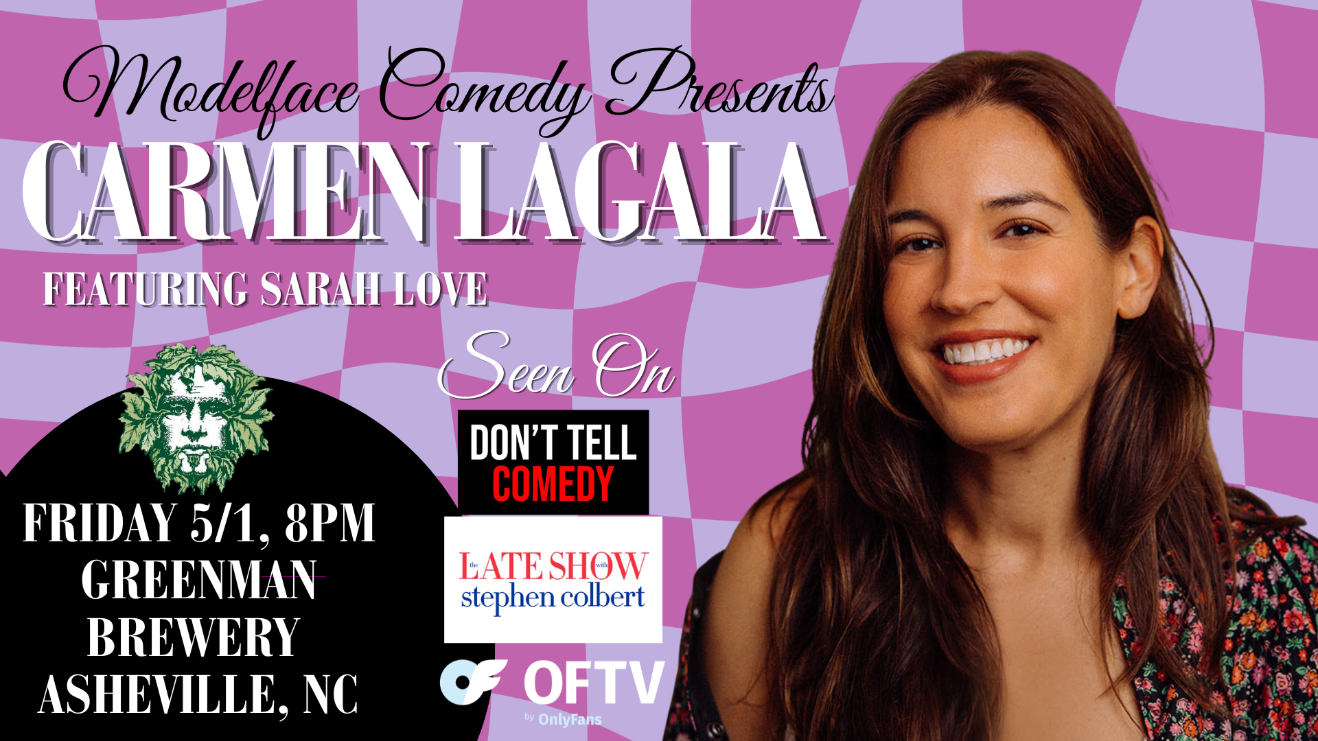 Headliner Carmen Lagala at Greenman Brewery