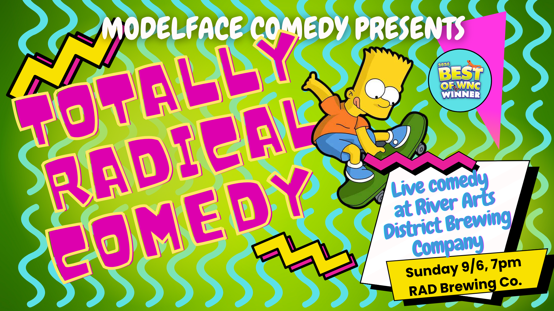 Totally Radical Comedy at The RAD Brew Co.