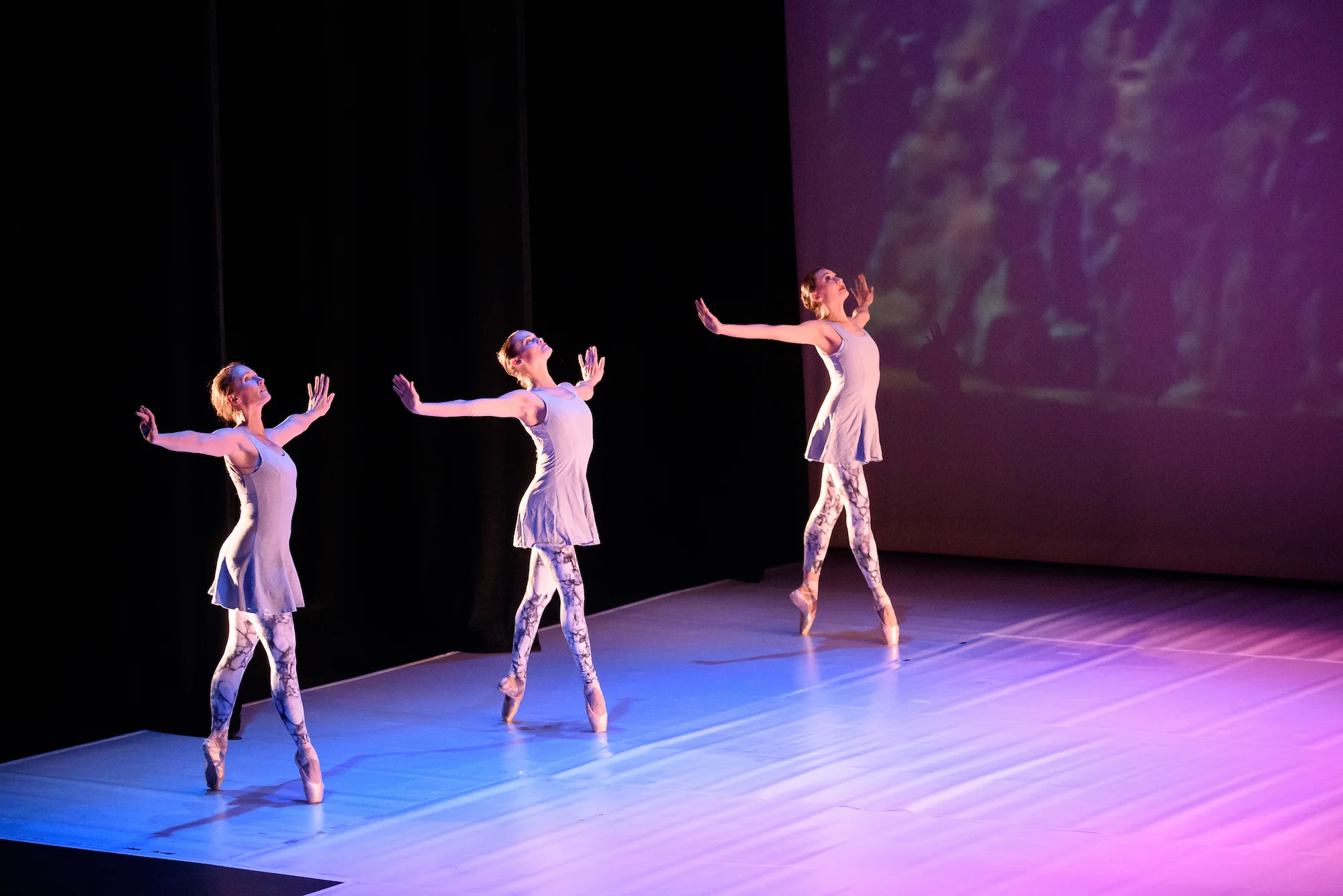 Company Dancers Sara Bradna, and Emily Hashiguchi.