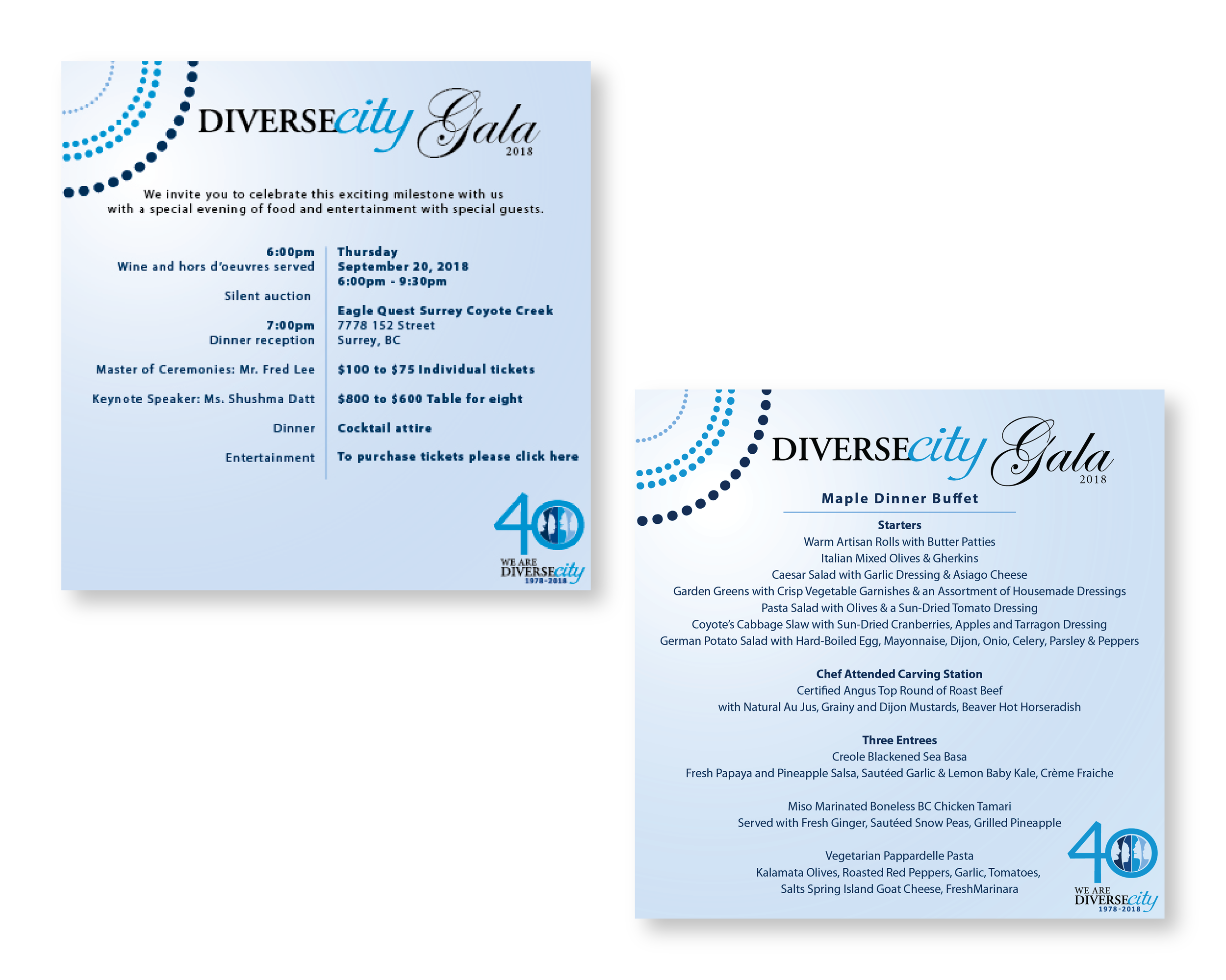 Ryan Johnston Designs - Diversecity - Gala Info