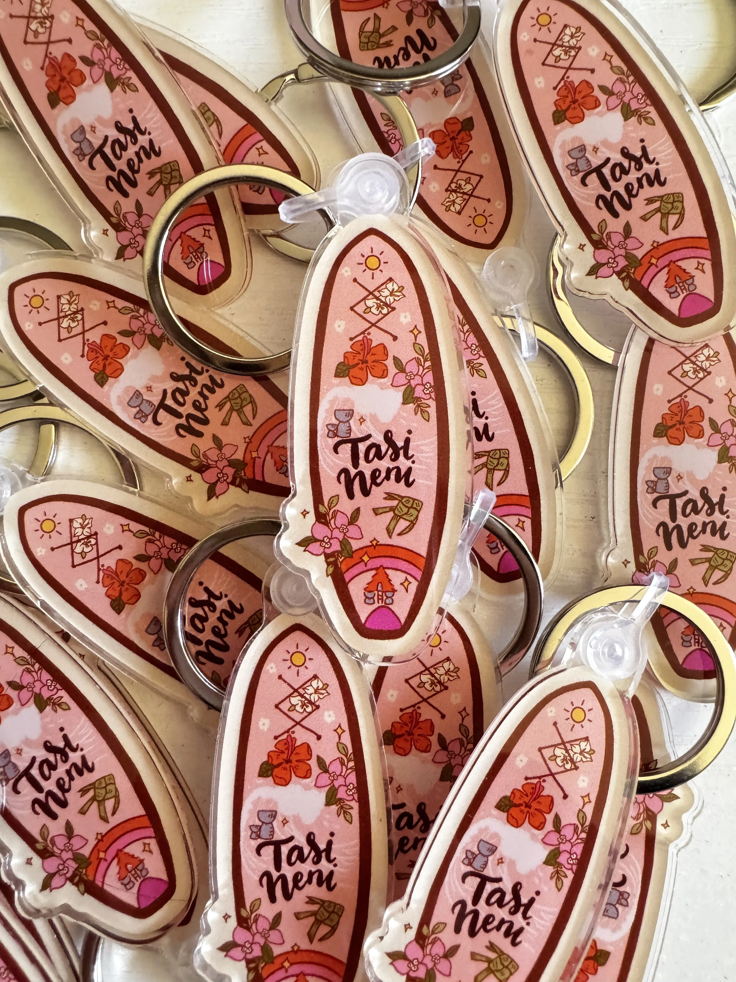 Tasi Neni Paddle Board Acrylic Keychain