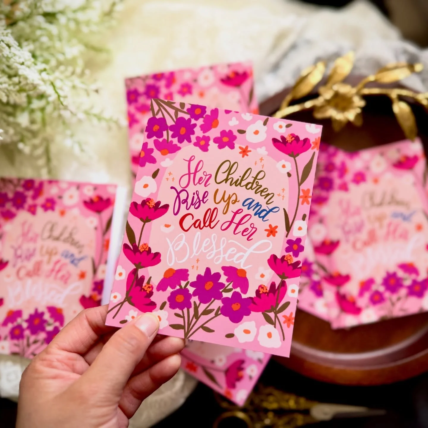 🌸Mother&rsquo;s Day is coming up! 🌸

I&rsquo;m working on more for the collection. I hope this card will make your mom feel very special and valued. 

If you&rsquo;re a shop owner and would like more details on wholesale, please DM me! Our shop web