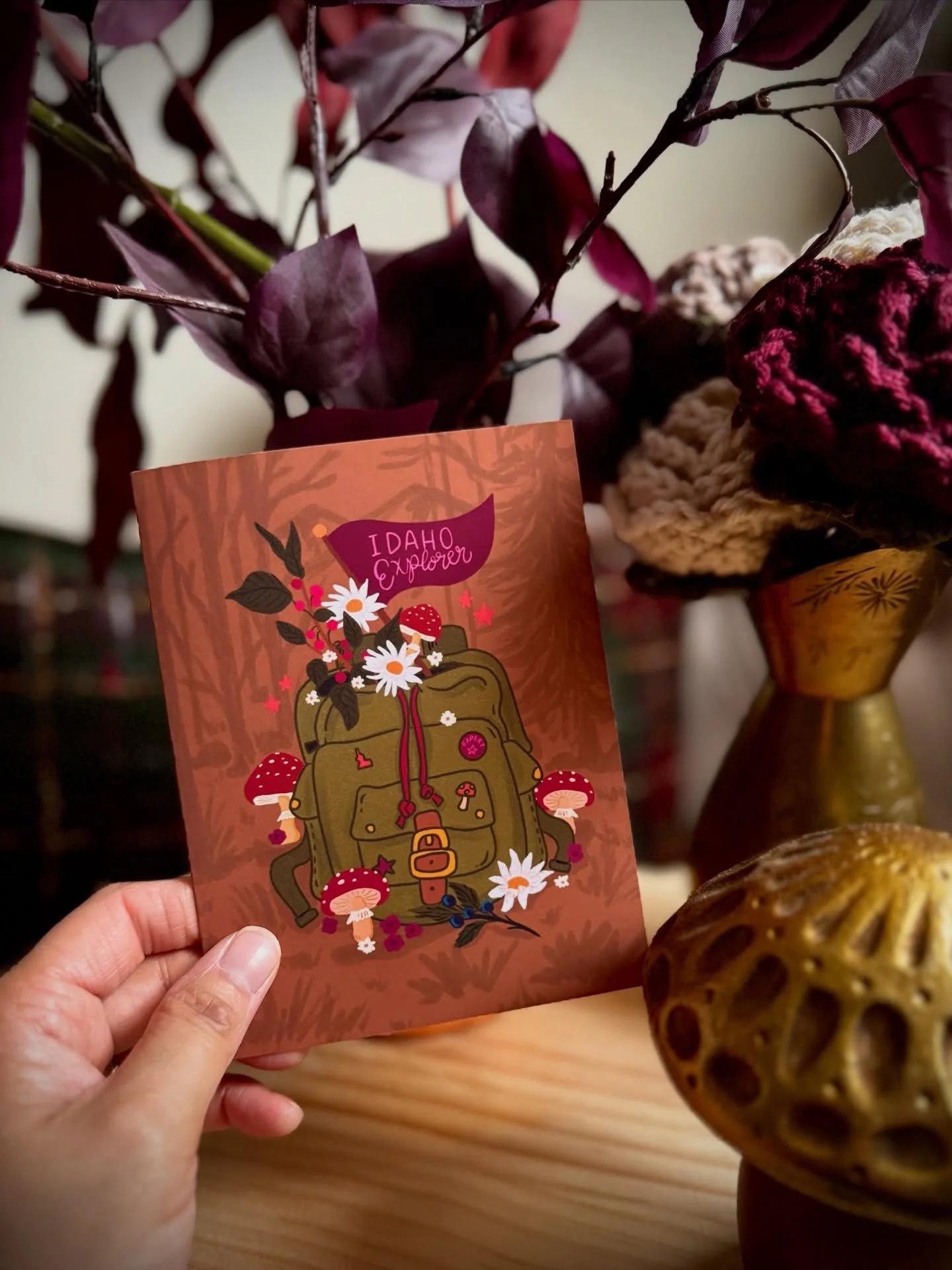 🍄Loving the new color palette for my Idaho Explorer card! 🍄

I&rsquo;ll be sharing the newest cards I have been working on for 2026! I will be sharing updated versions of my older artworks and hopefully some behind the scenes of my illustration pro