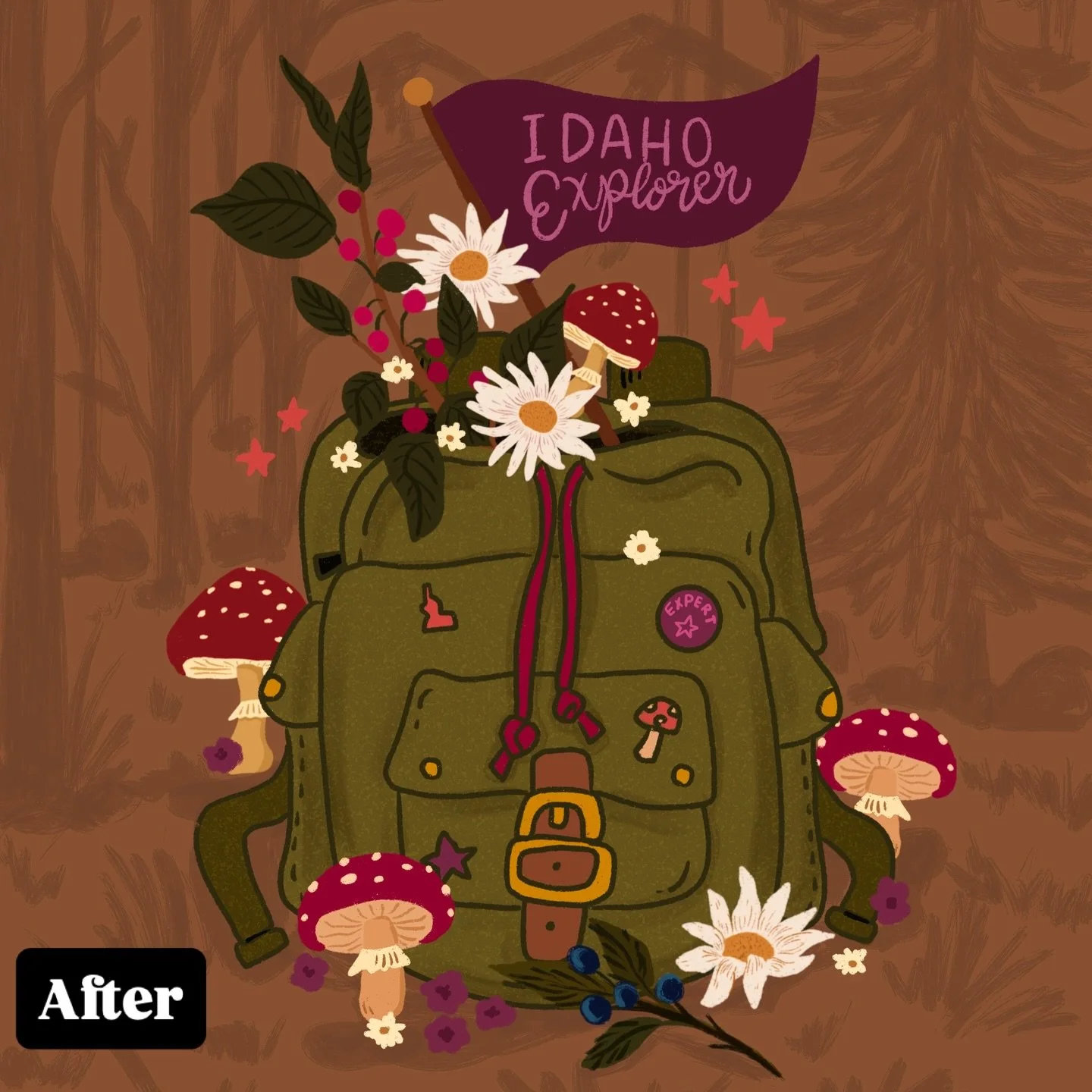 🍄Swipe to see before🍄

I&rsquo;m currently reworking my old artwork! ☺️

I&rsquo;ve always been drawn to dark and moody styles&mdash; inspired by castles and magical forests. I tried to do boho for a while, but I just couldn&rsquo;t stop reaching f