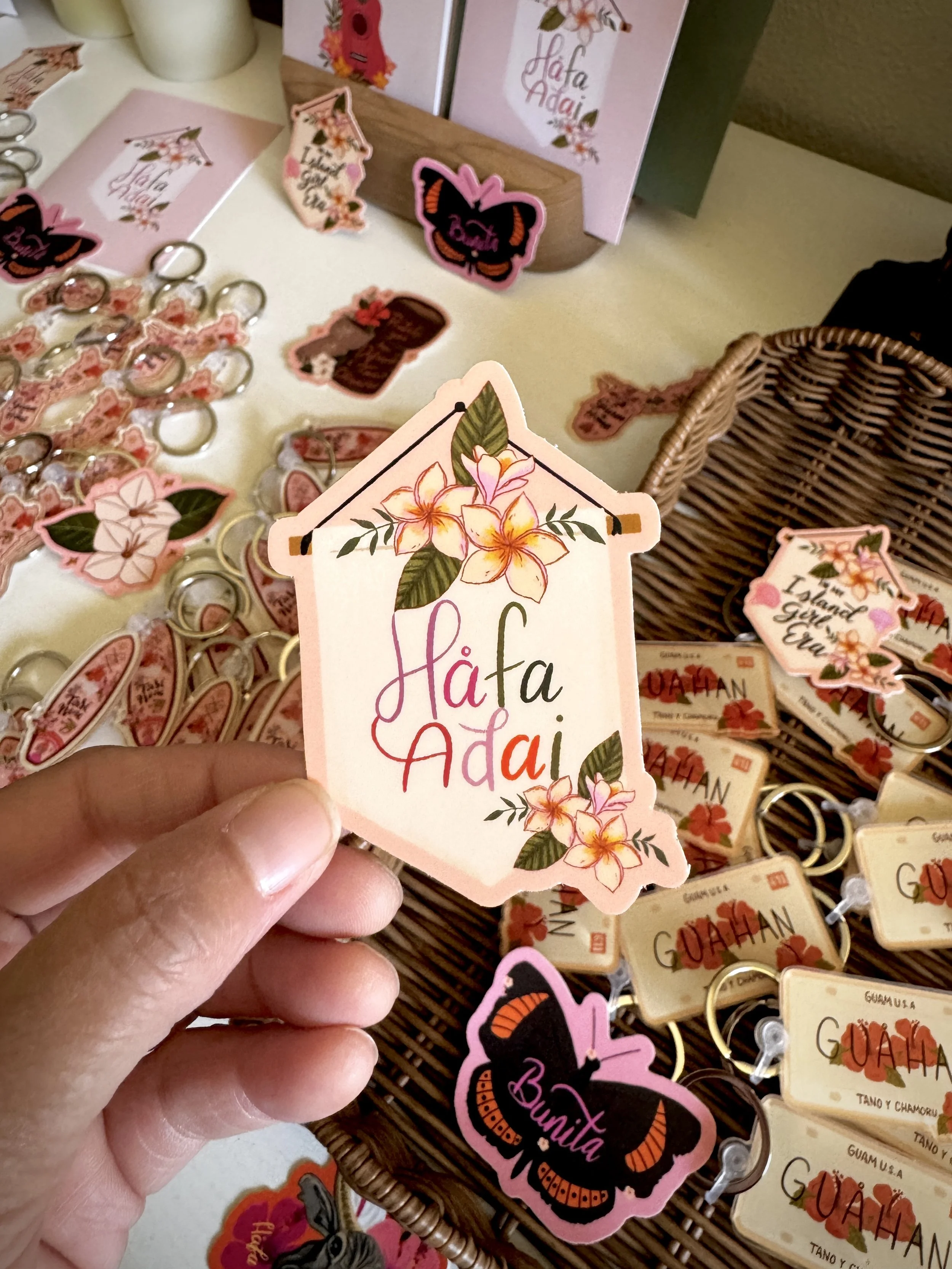 Hafa Adai Banner Sticker