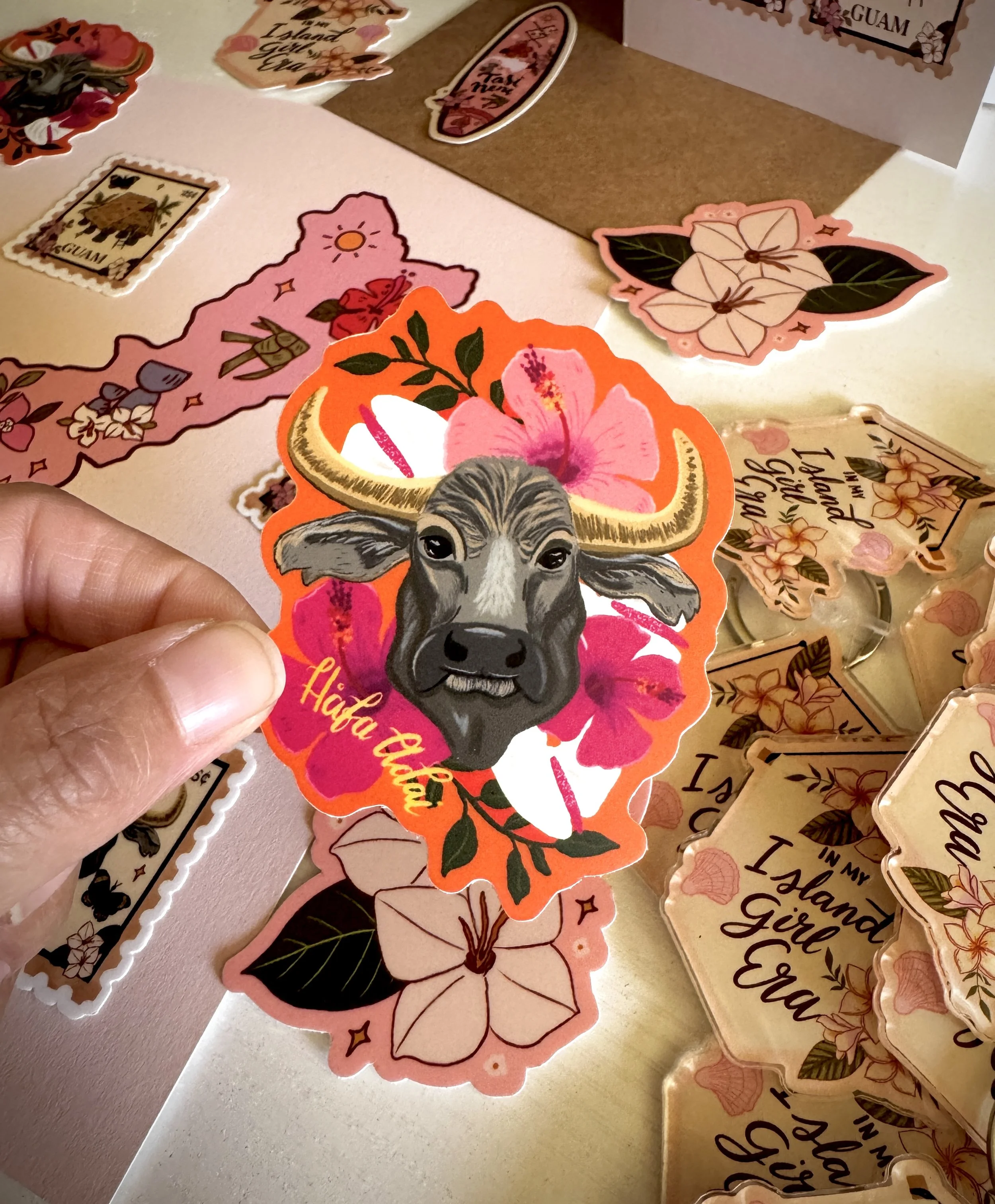 Hafa Adai Karabao Sticker